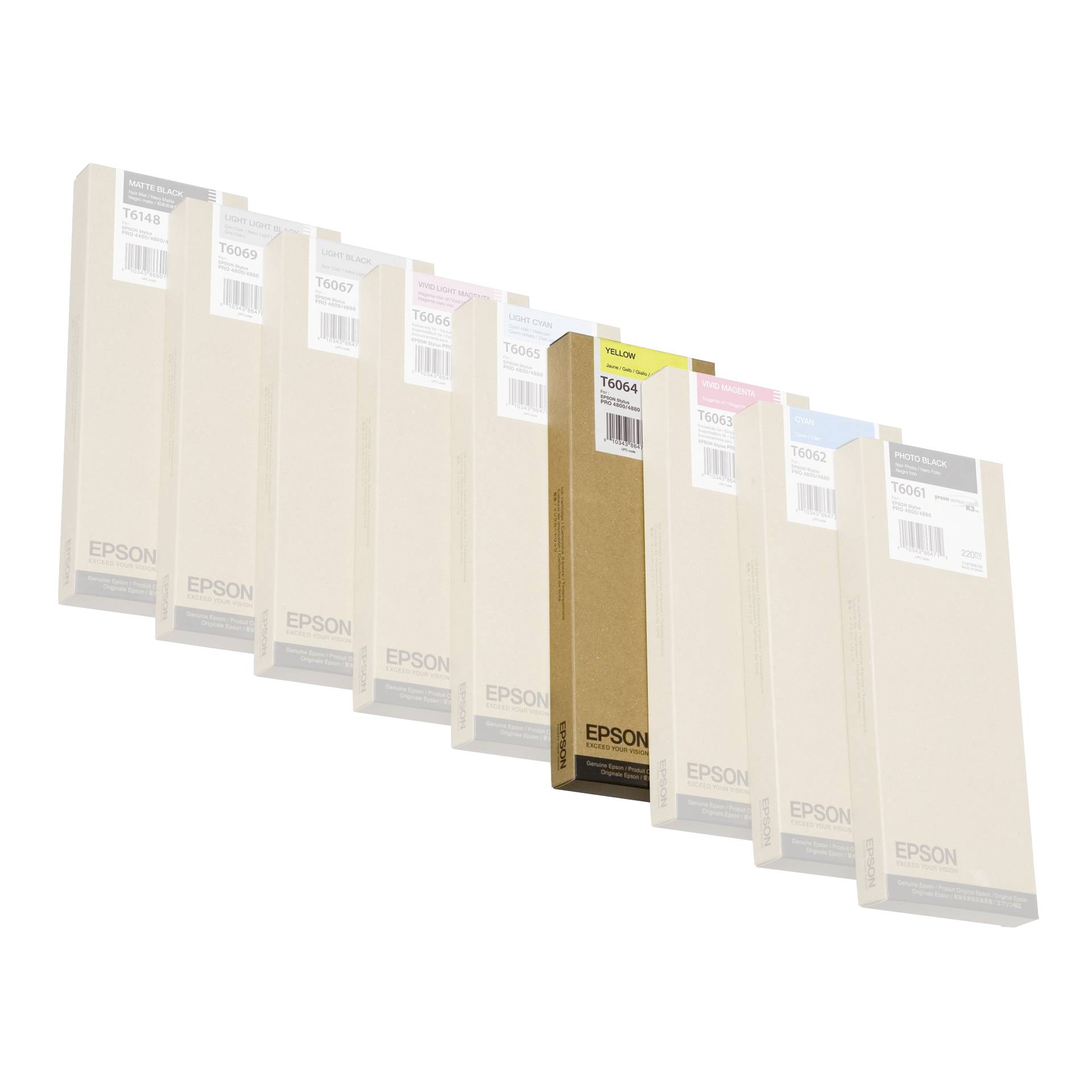 Epson cartuccia giallo T 606  220 ml             T 6064