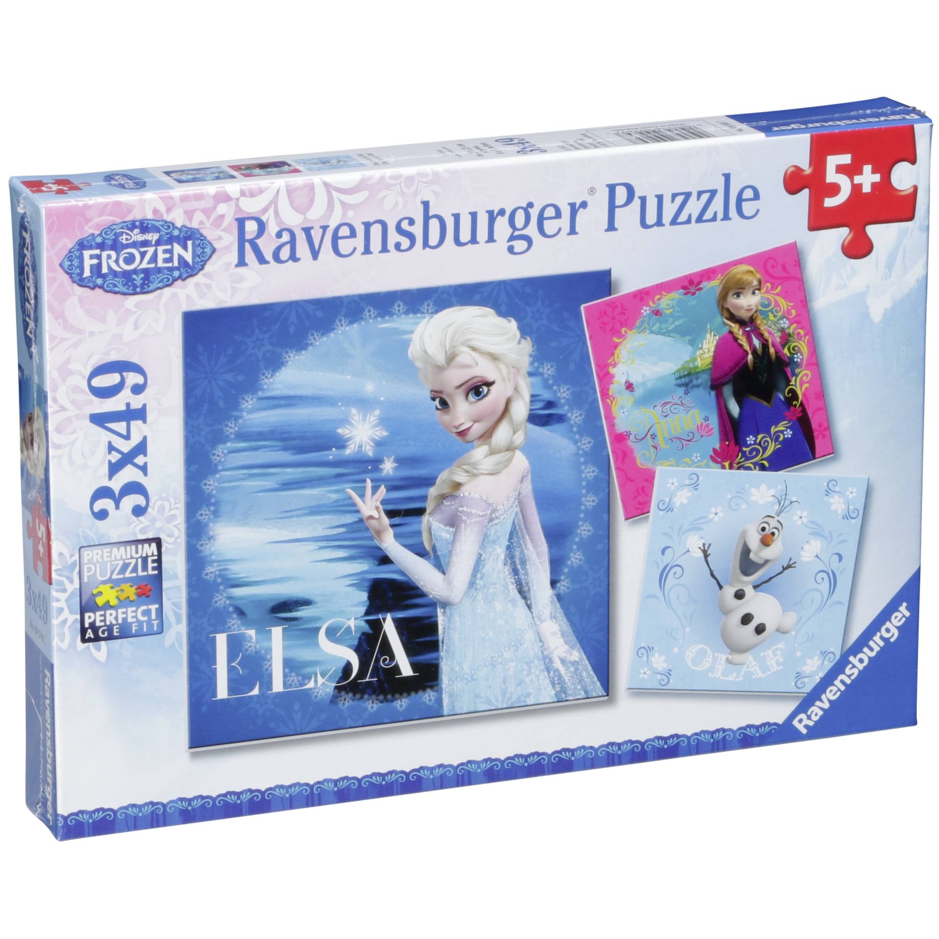 Ravensburger Elsa, Anna & Olaf 3 X 49 pezzi       Frozen