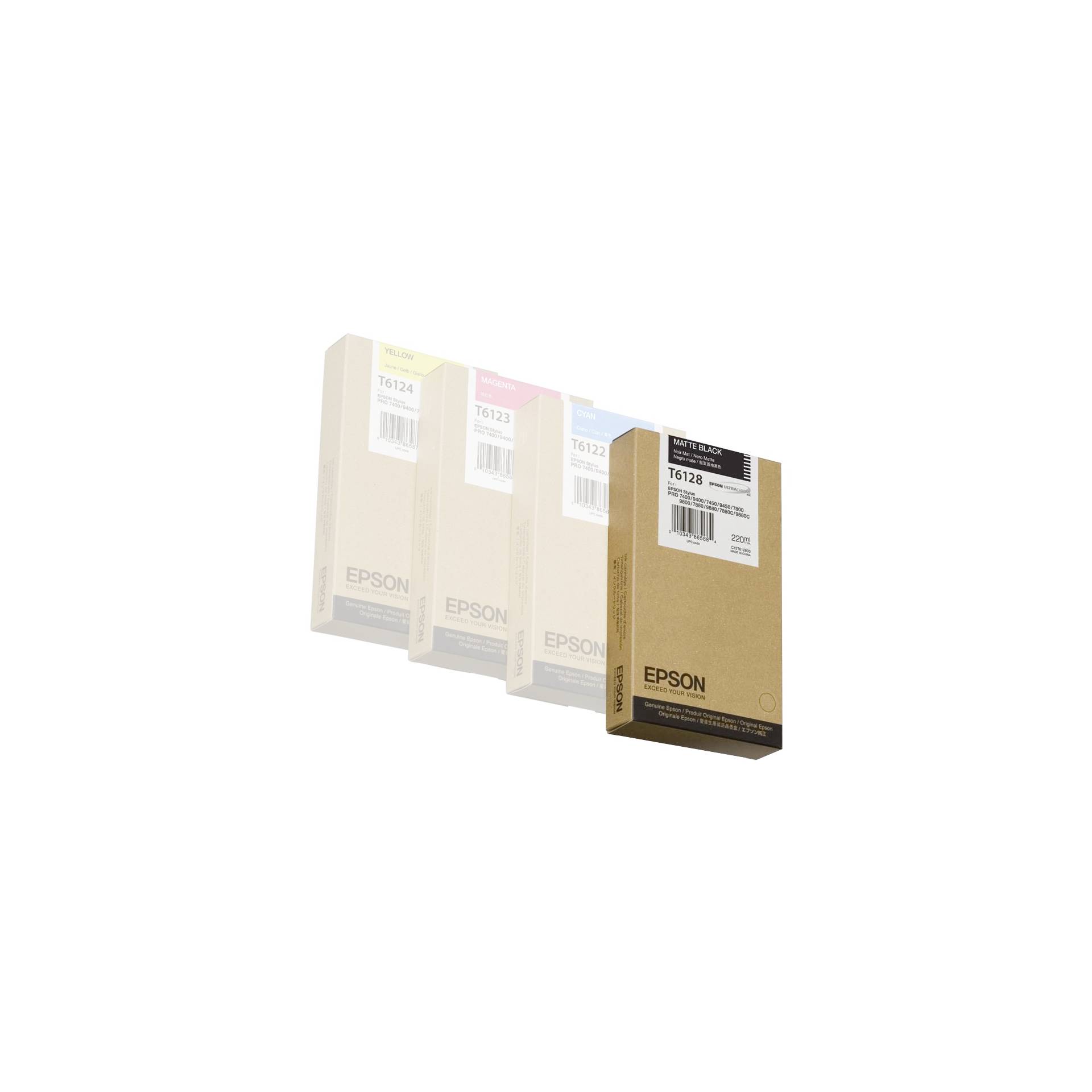Epson cartuccia opaco nero    T 612  220 ml     T 6128