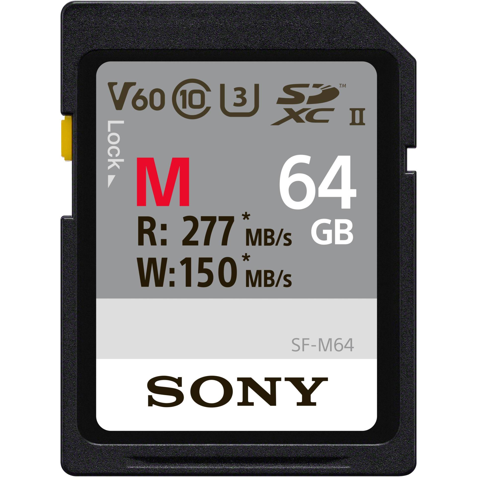 Sony SDXC M series          64GB Class 10 UHS-II