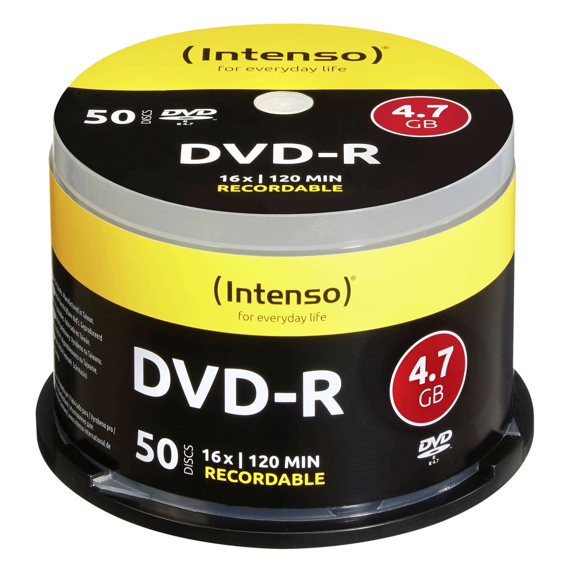 1x50 Intenso DVD-R 4,7GB 16x Speed, Cakebox