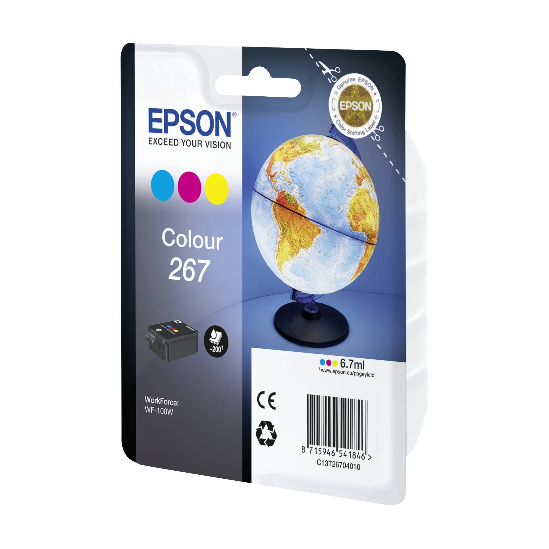 Epson cartuccia colore T 267