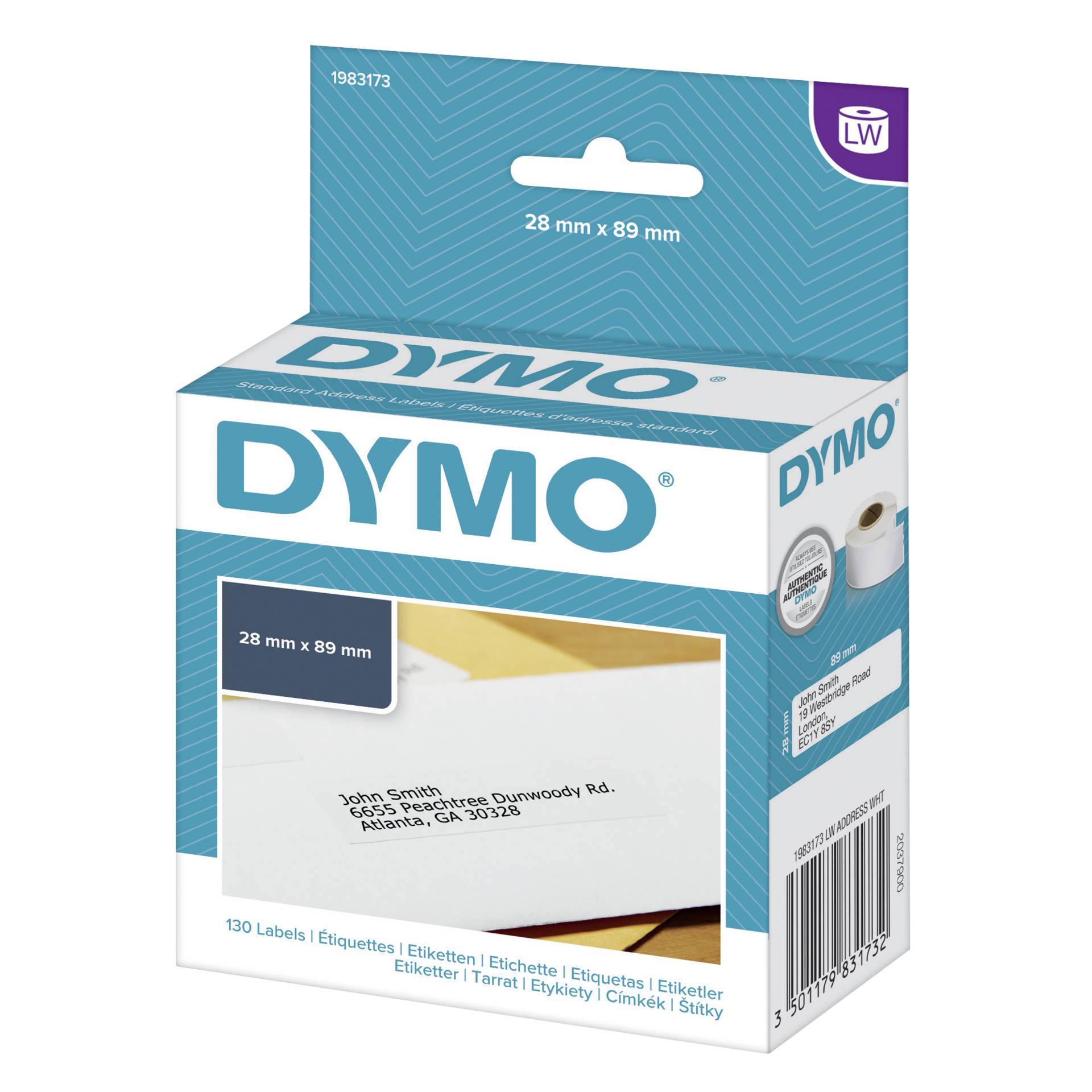 Dymo etichette indirizzo 28 x 89 mm bianco 1x 130 pz.