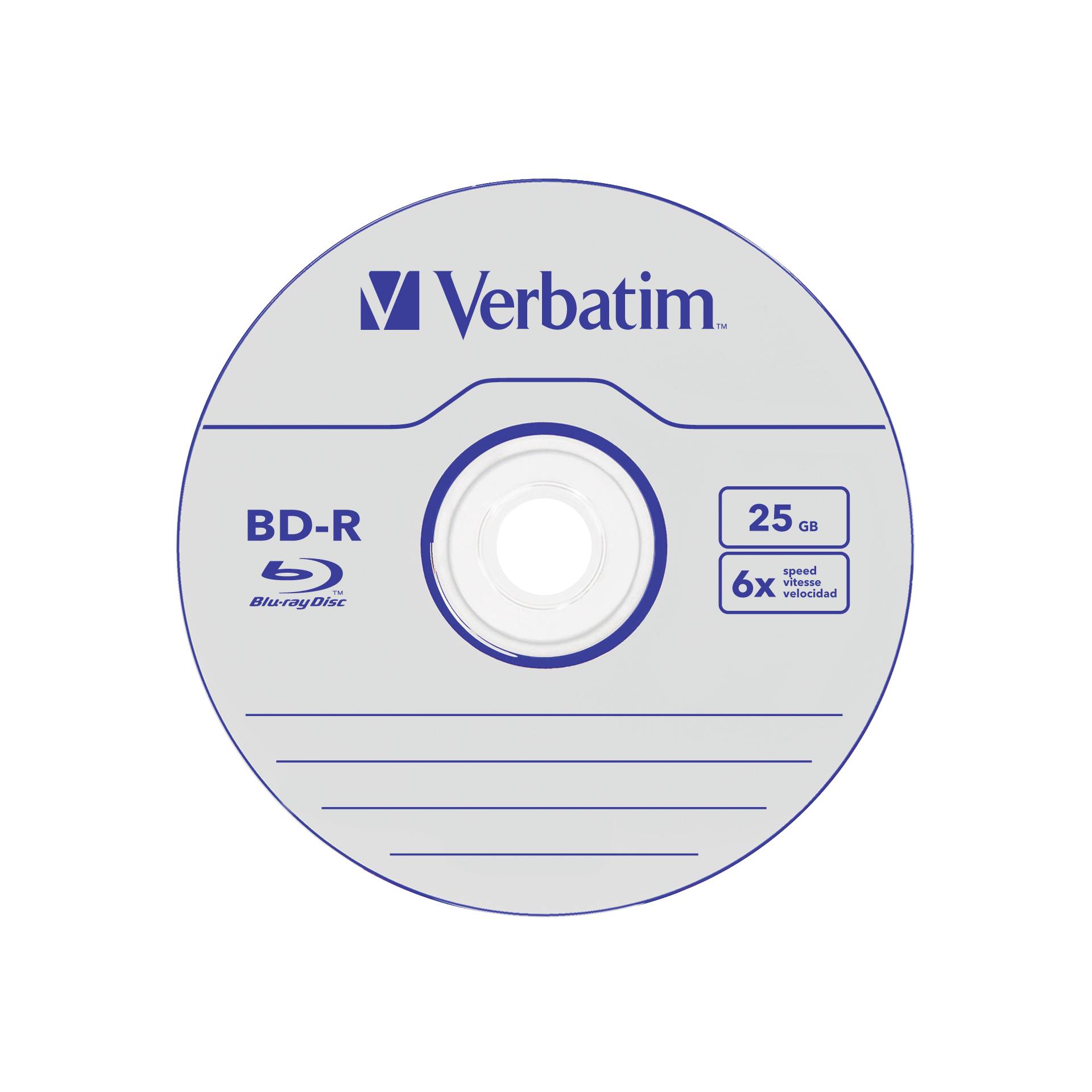 1x50 Verbatim BD-R Blu-Ray 25GB 6x Speed Datalife No-ID Cake