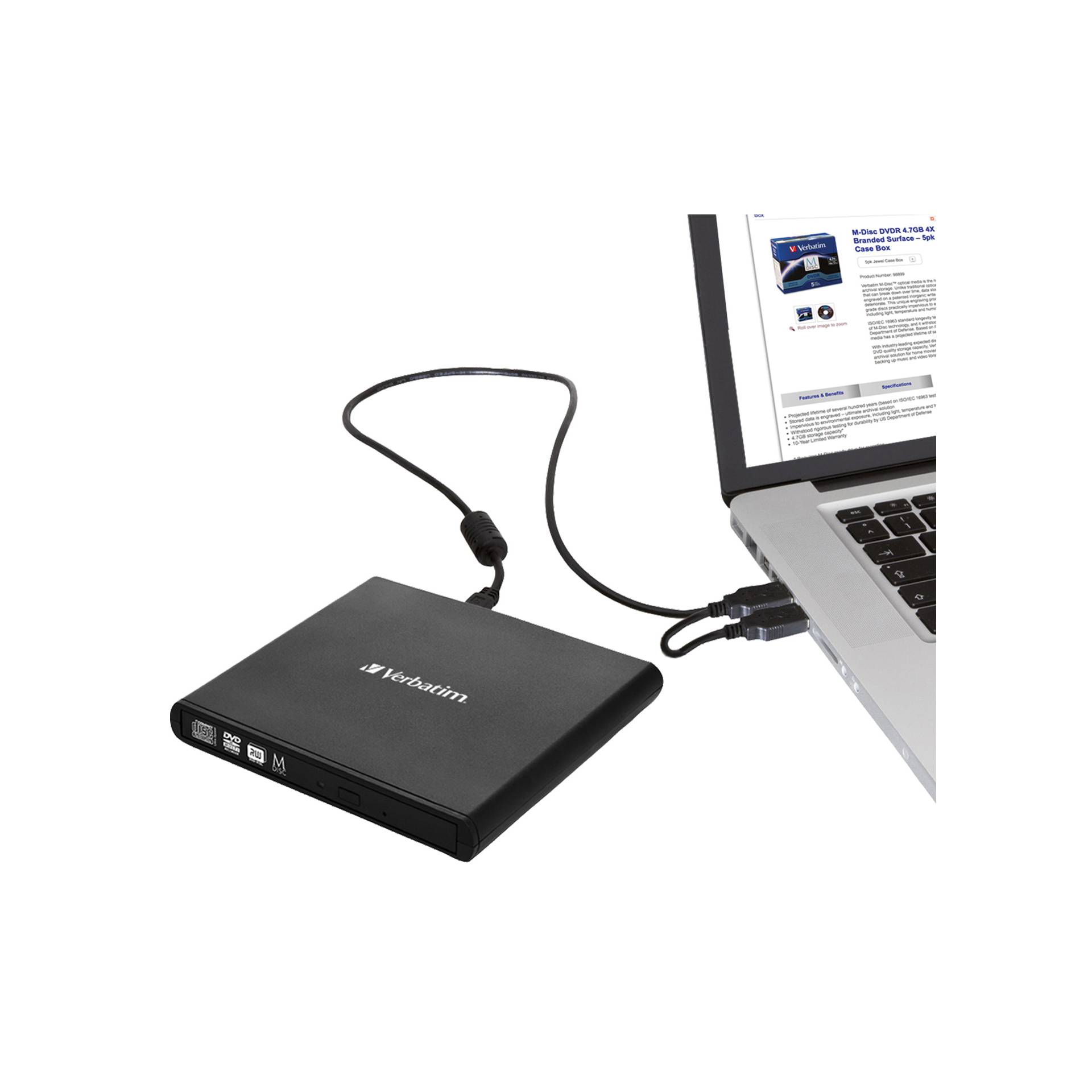 Verbatim Mobile DVD ReWriter USB 2.0