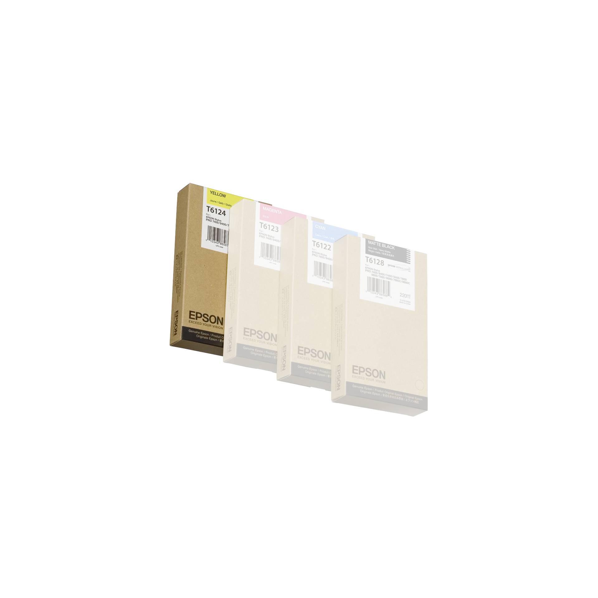 Epson cartuccia     giallo T 612  220 ml             T 6124