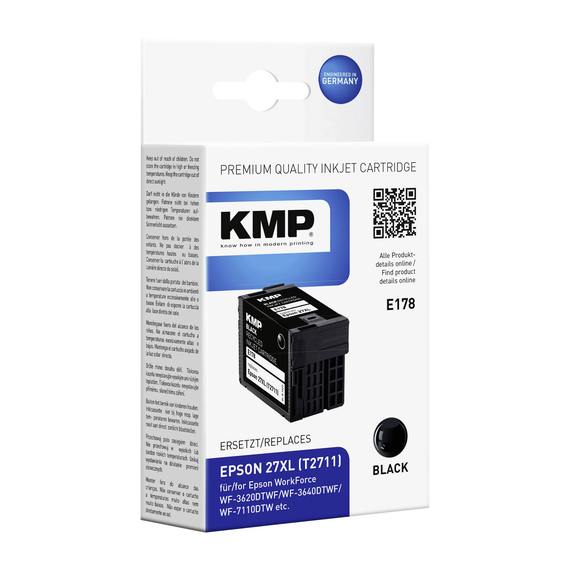 KMP E178 cartuccia nero compatibile con Epson T 2711 XL