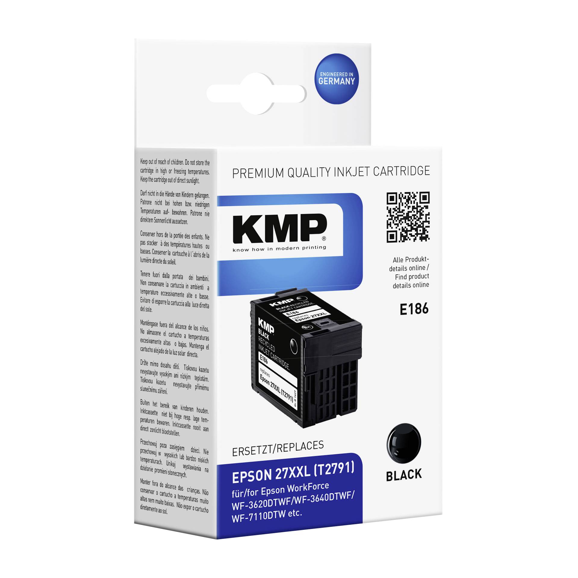 KMP E186 cartuccia nero compatibile con Epson T 2791 XXL