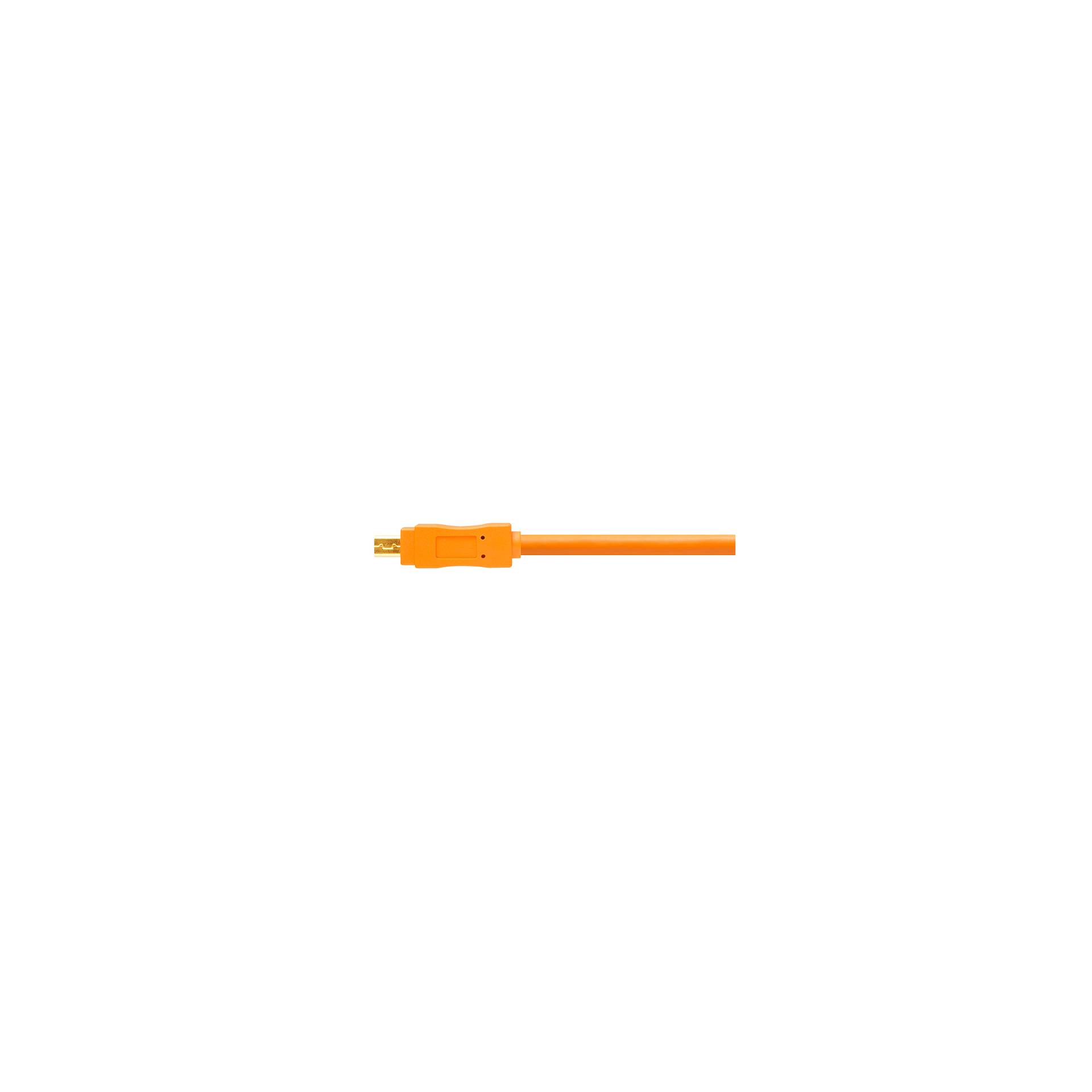 Tether Tools TetherPro USB 2.0 A to Mini-B 8 pin 15' ORG