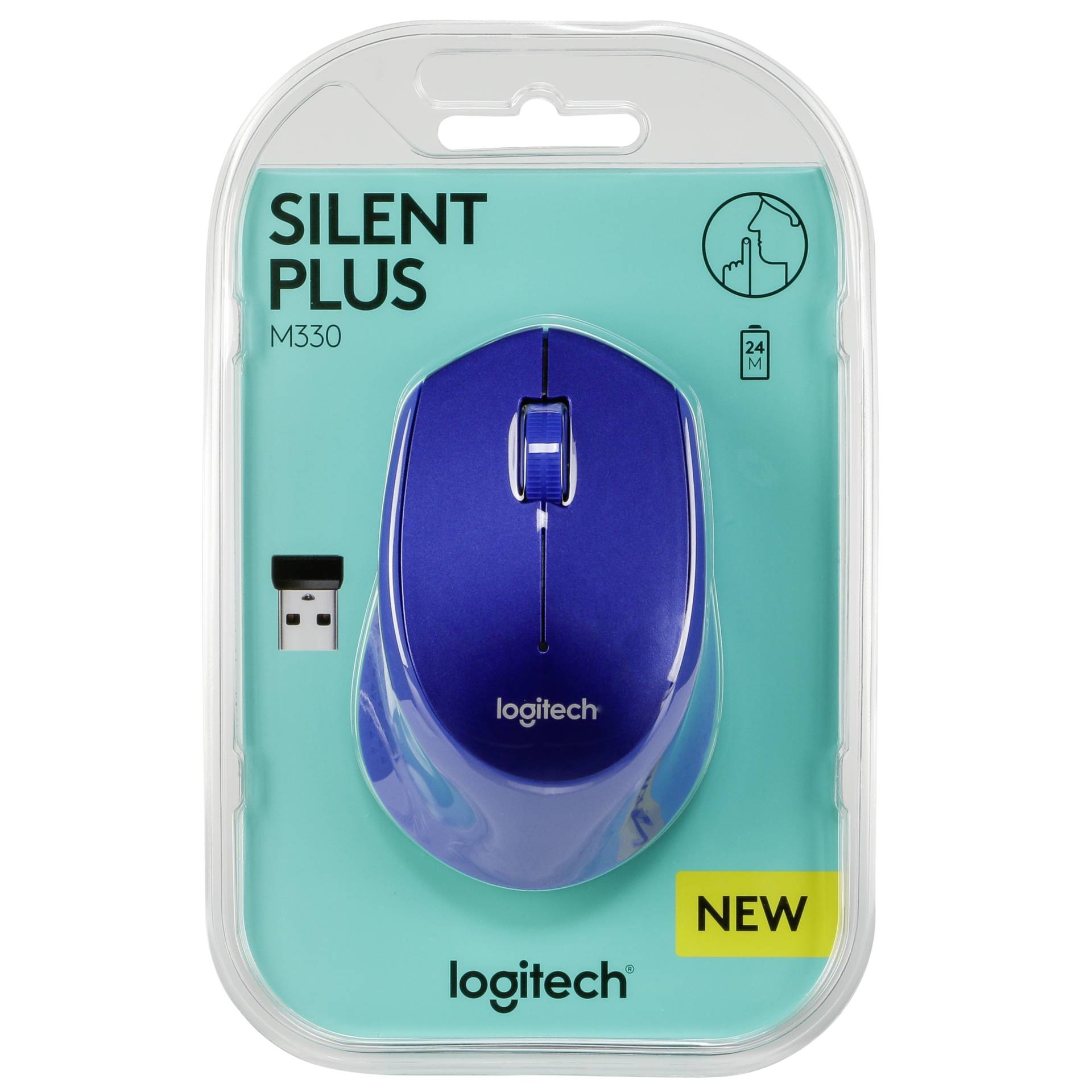 Logitech M330 Silent Plus blu