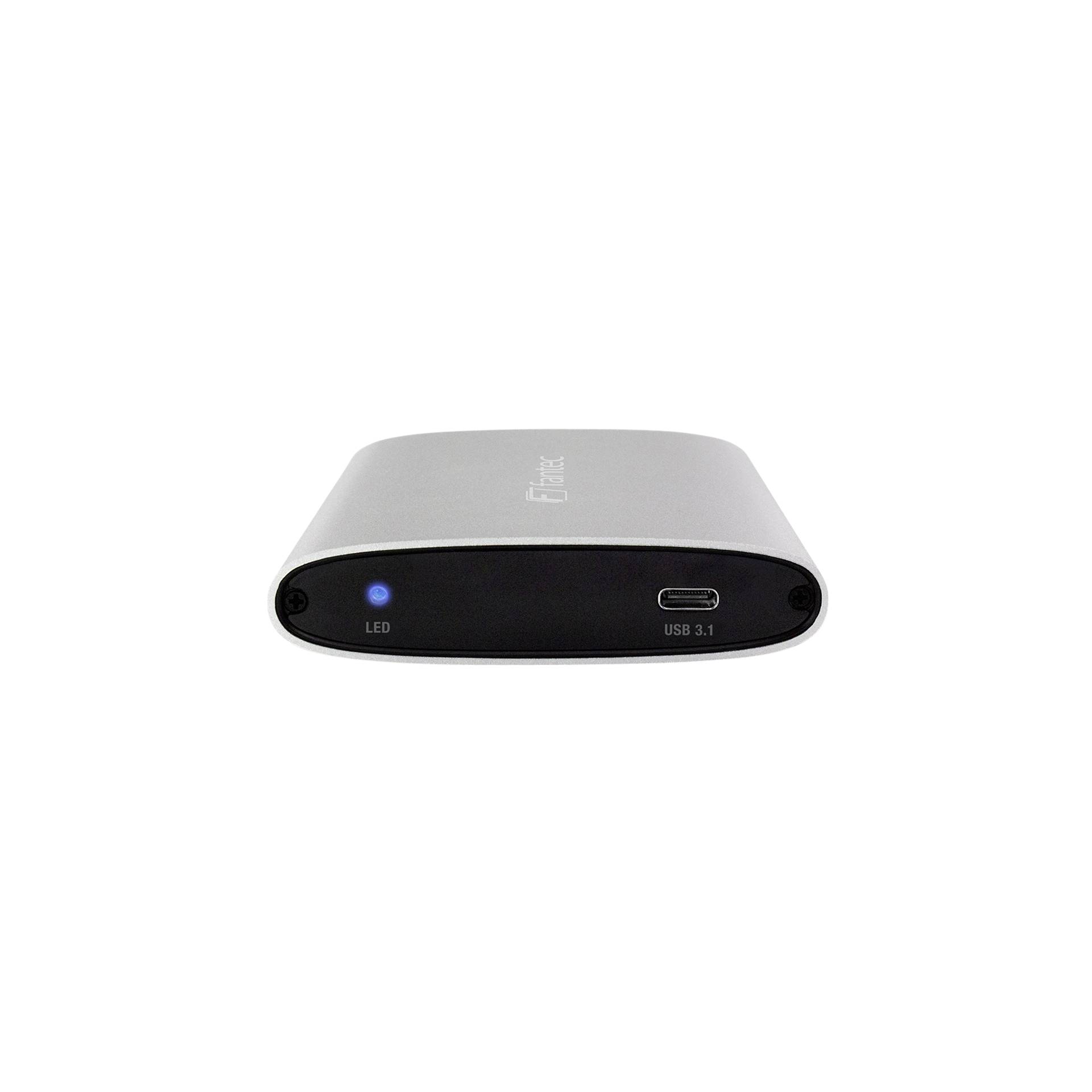 FANTEC ALU-25U31 argento 2,5  USB 3.1 Typ C aluminio
