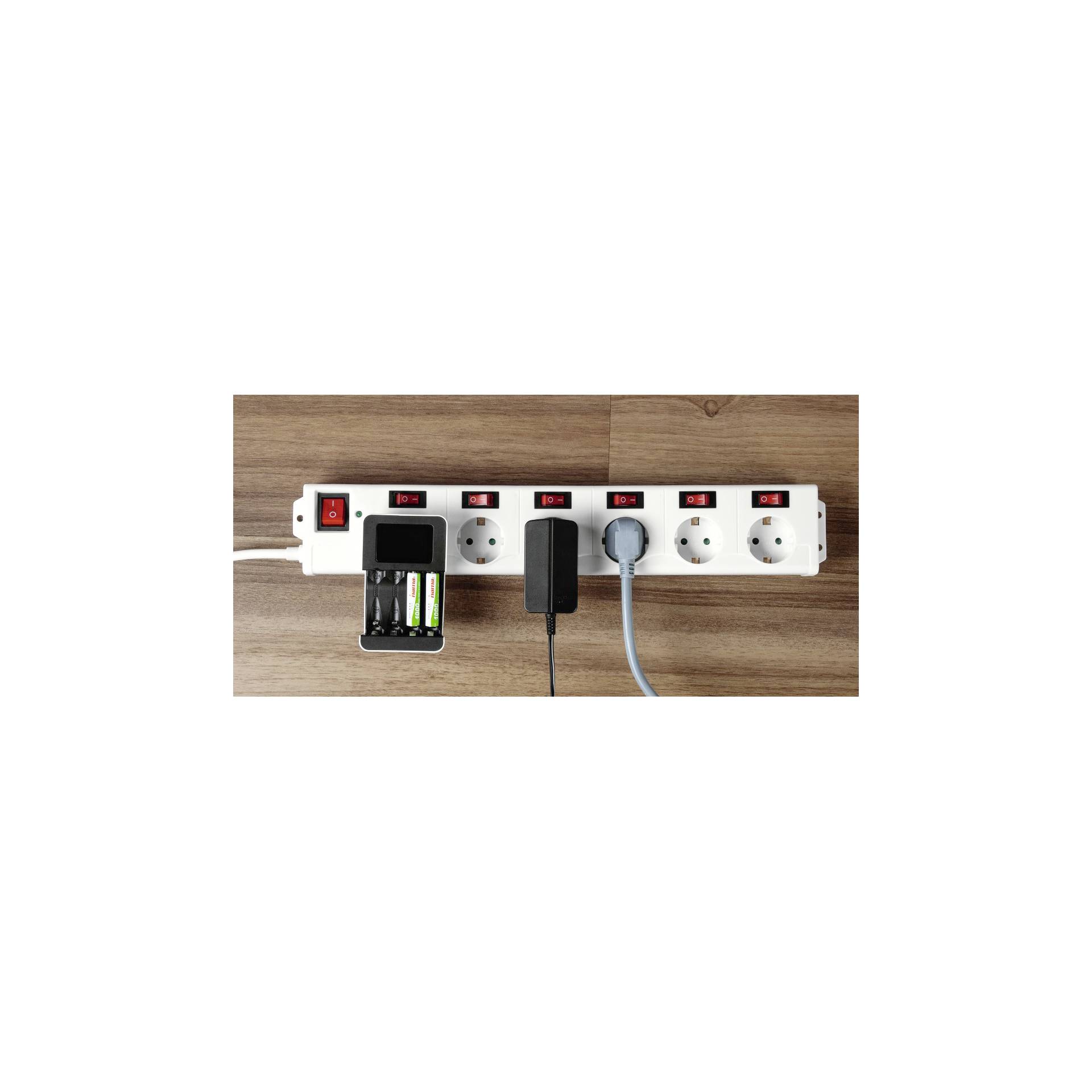 Hama Presa multipla 6+1 XL singolarmente commutabile bianco