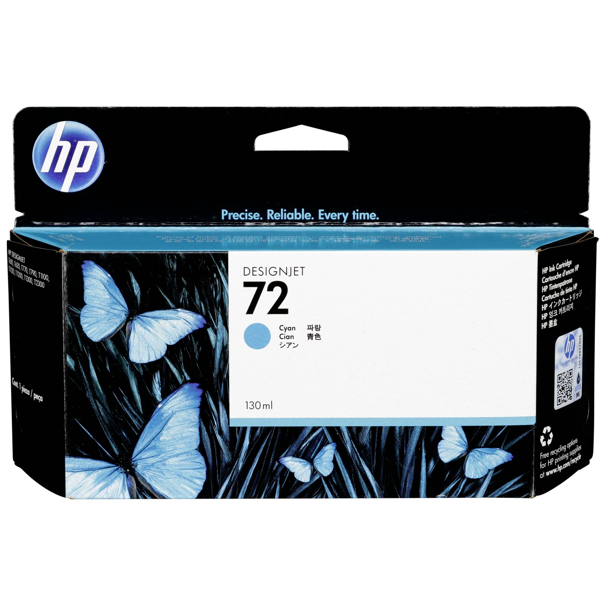 HP C 9371 A cartuccia ciano Vivera                    No. 72