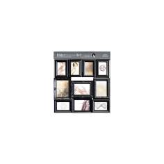 Nielsen 10er Ornament kit nero plastica 8999325