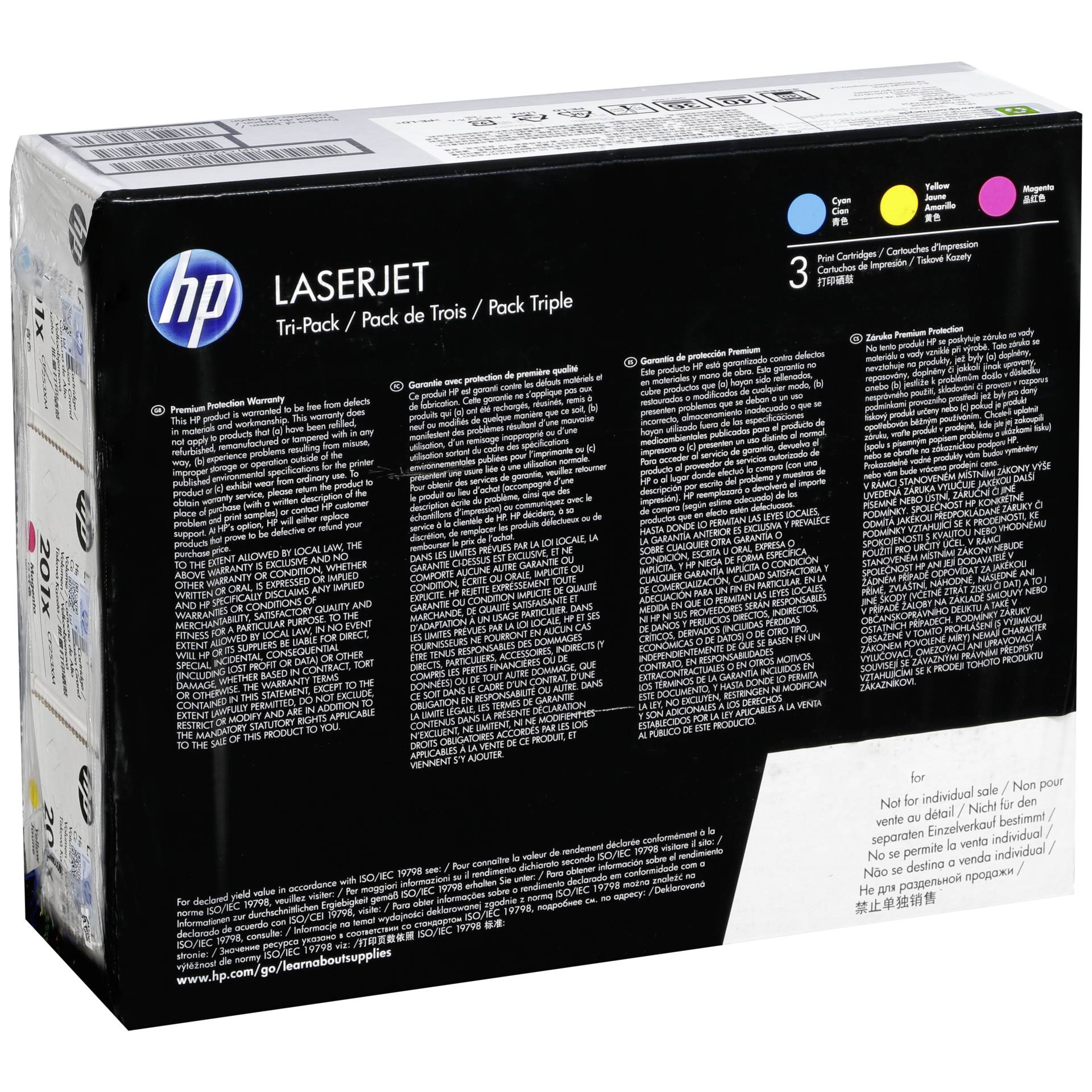 HP cartuccia CF 253 XM C/M/Y No. 201 X