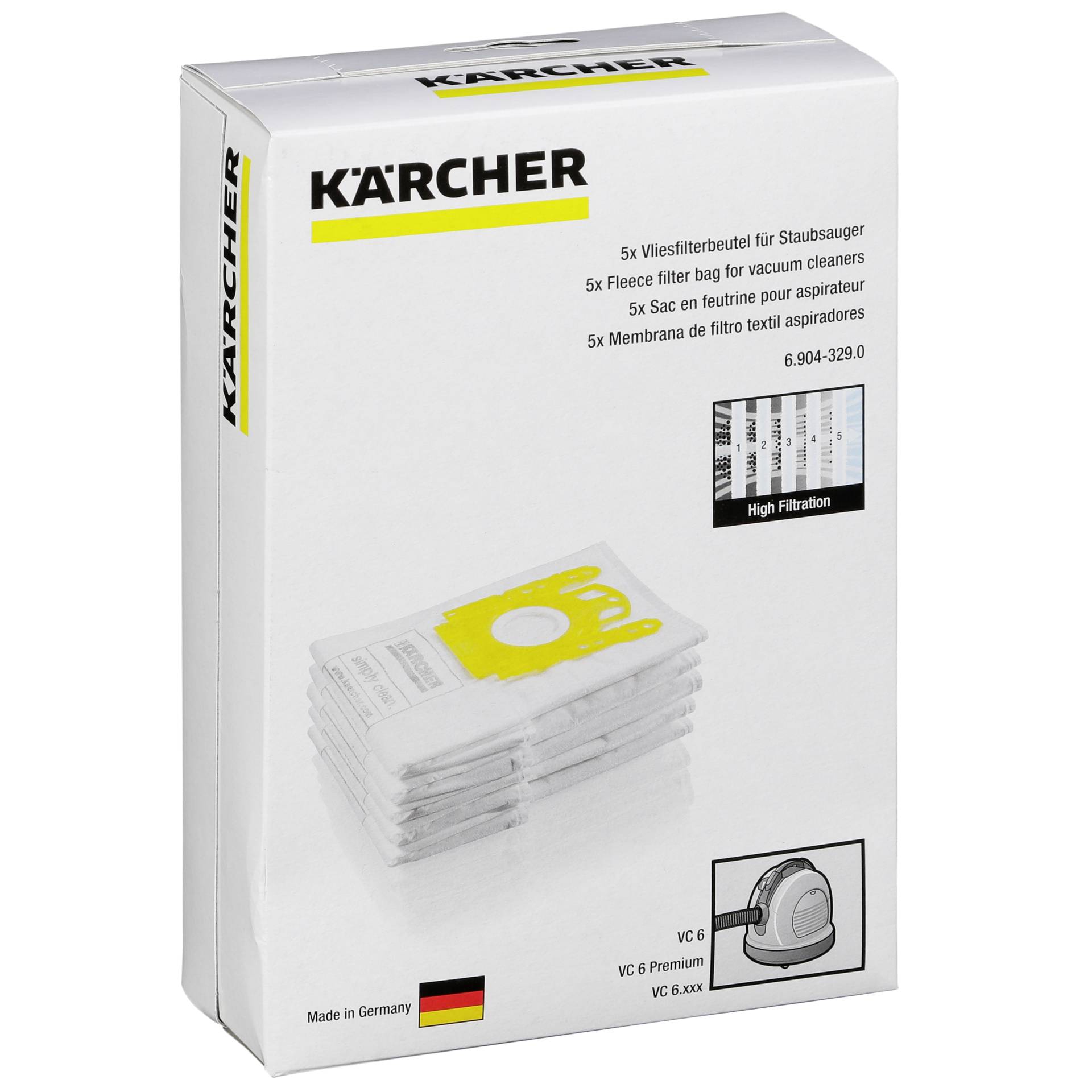 Kärcher Sacchetti filtro VC 6