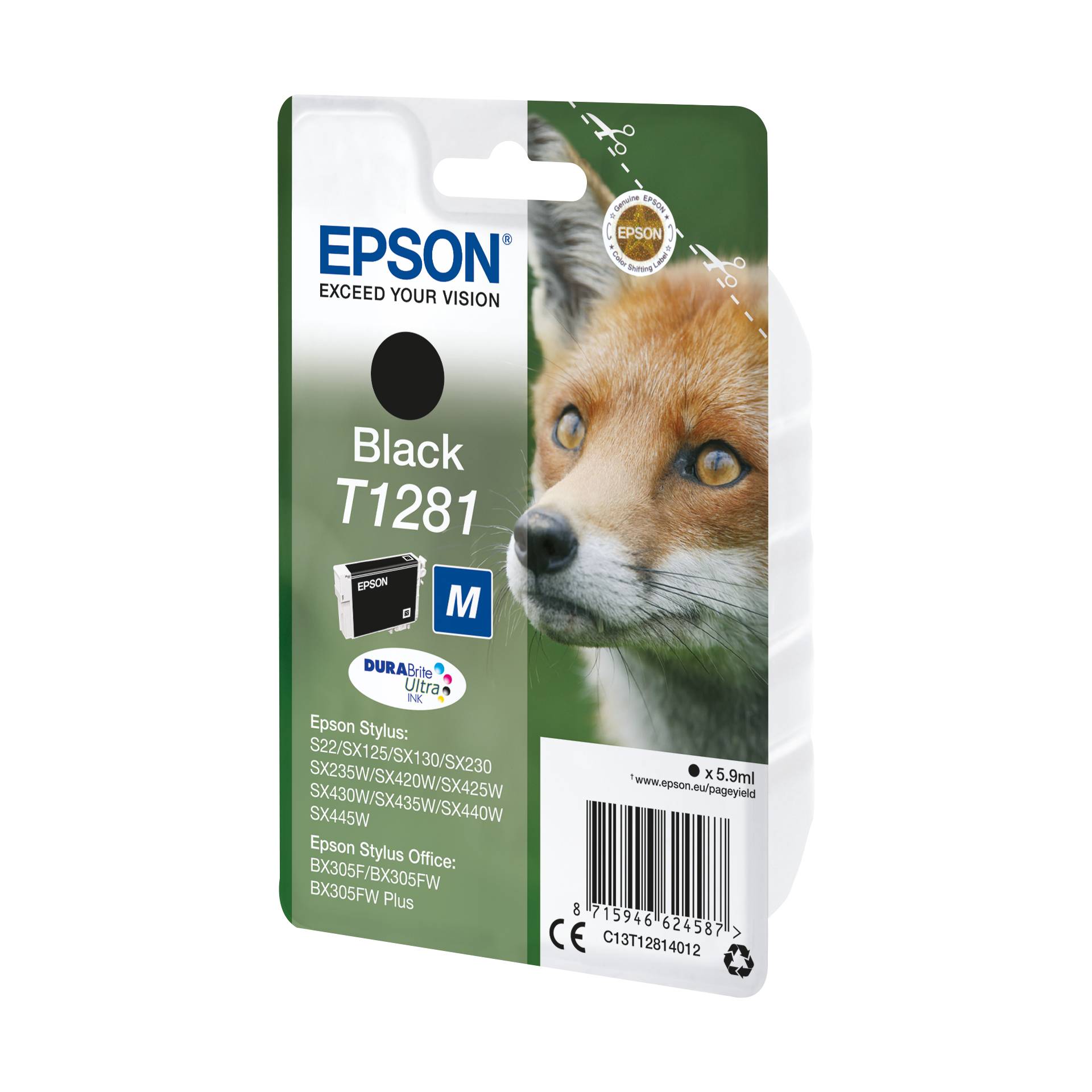 Epson cartuccia nero DURABrite T 128           T 1281