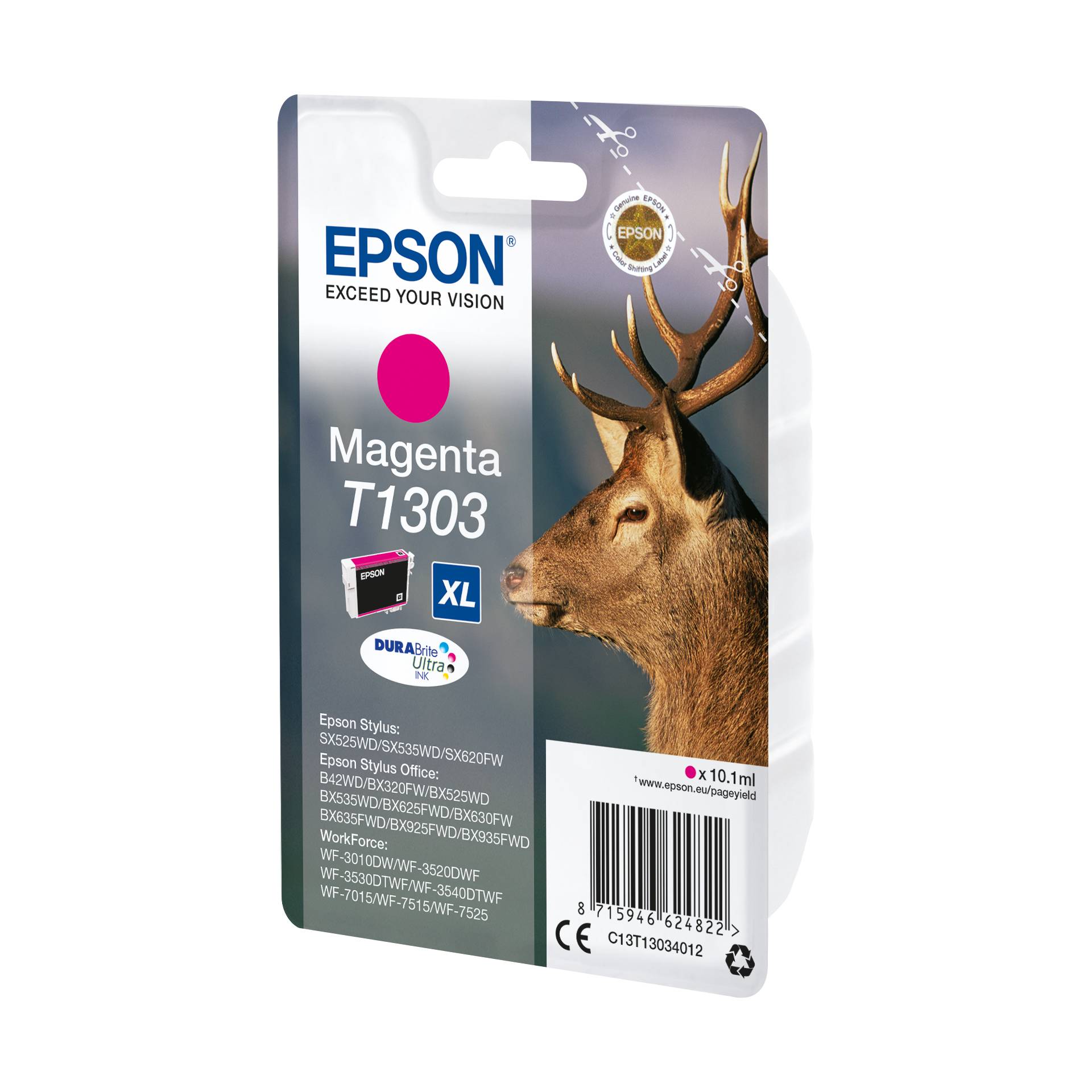 Epson cartuccia magenta DURABrite T 130           T 1303