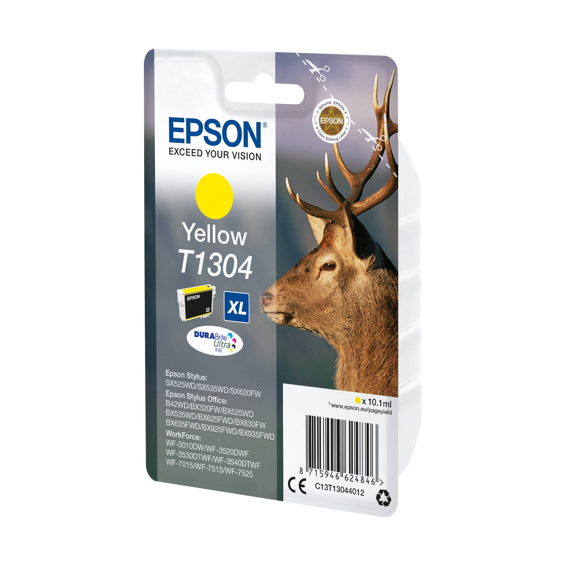 Epson cartuccia giallo DURABrite T 130           T 1304