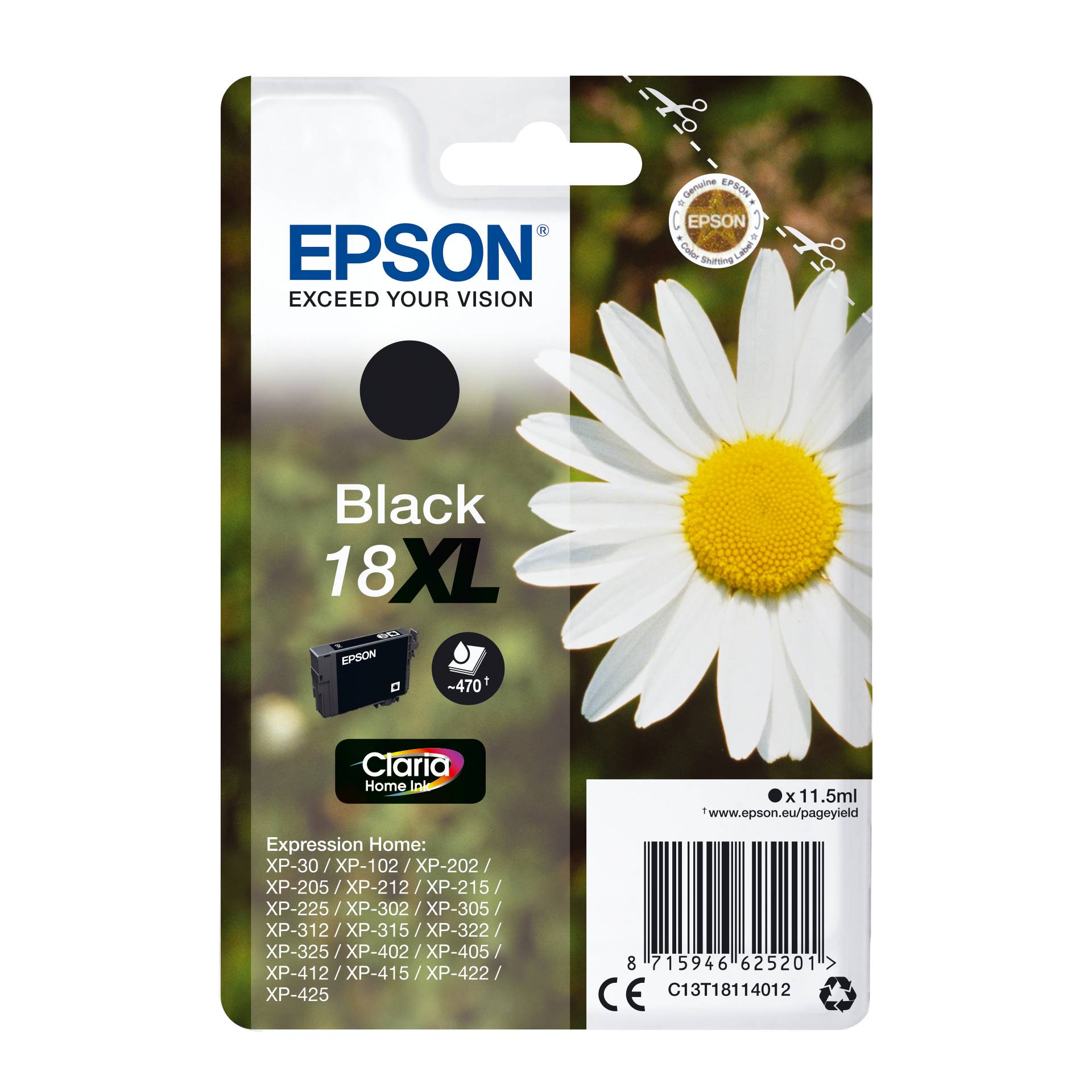 Epson cartuccia XL nero Claria Home T 181         T 1811