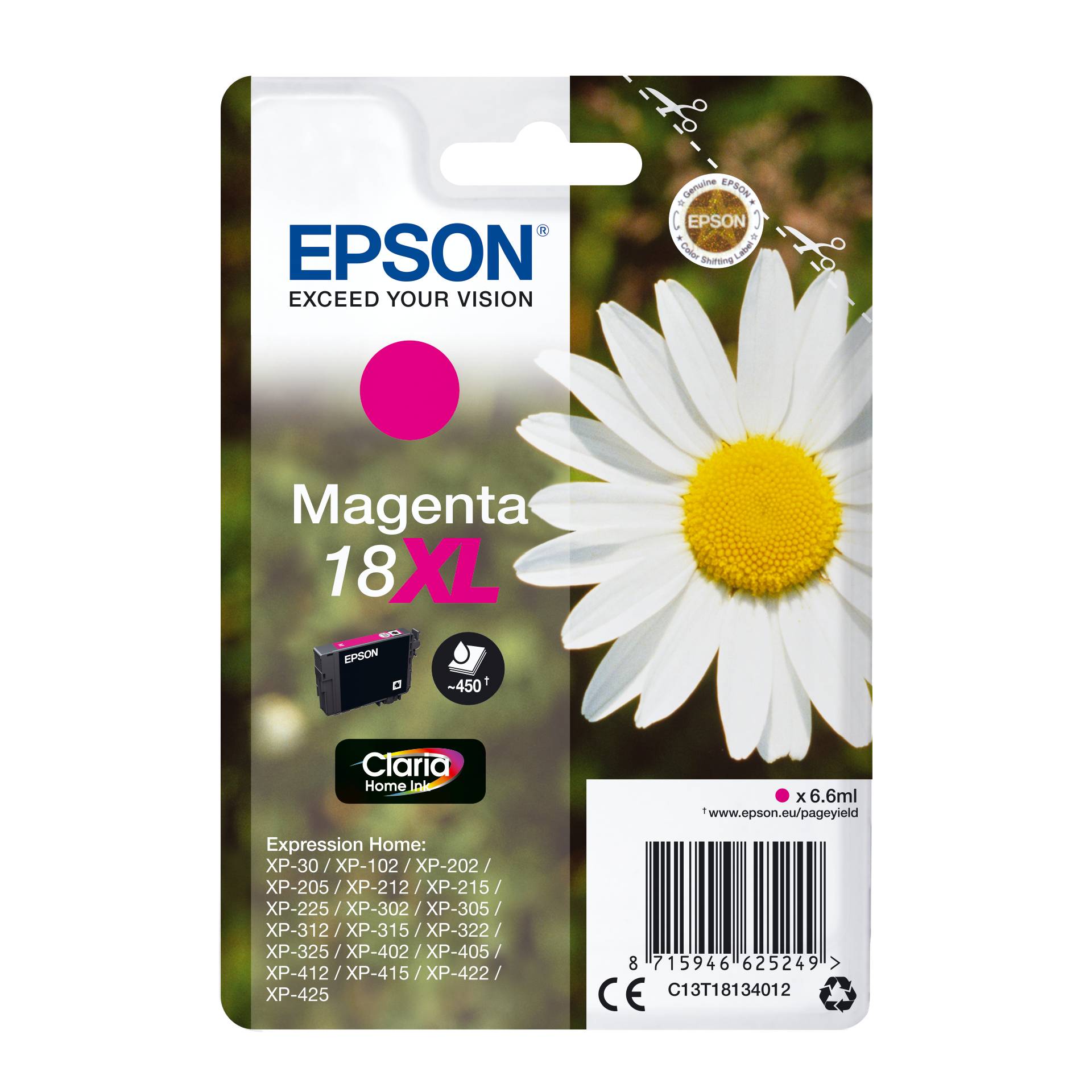 Epson cartuccia XL magenta Claria Home T 181         T 1813