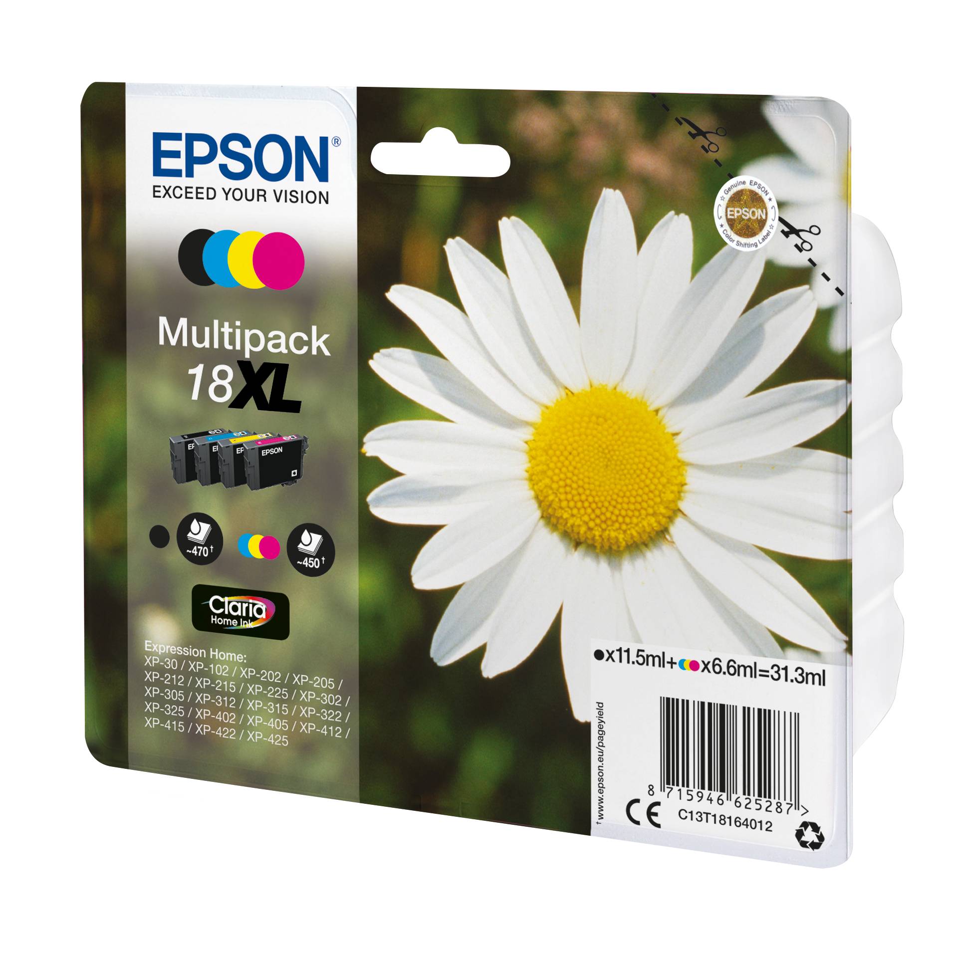 Epson Claria Home XL Multipack T 181 BK/C/M/Y            T 1