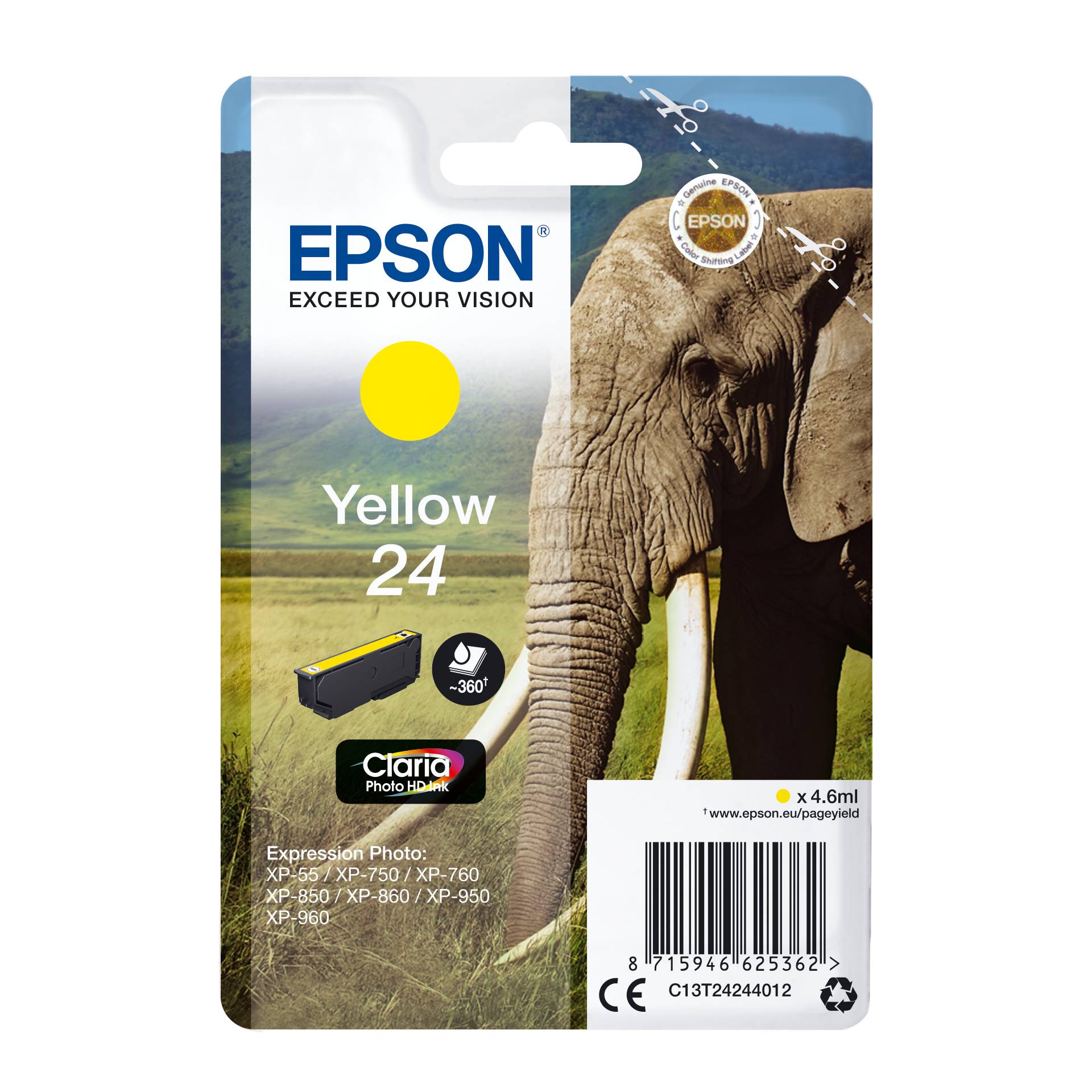 Epson cartuccia giallo Claria Photo HD T 242     T 2424