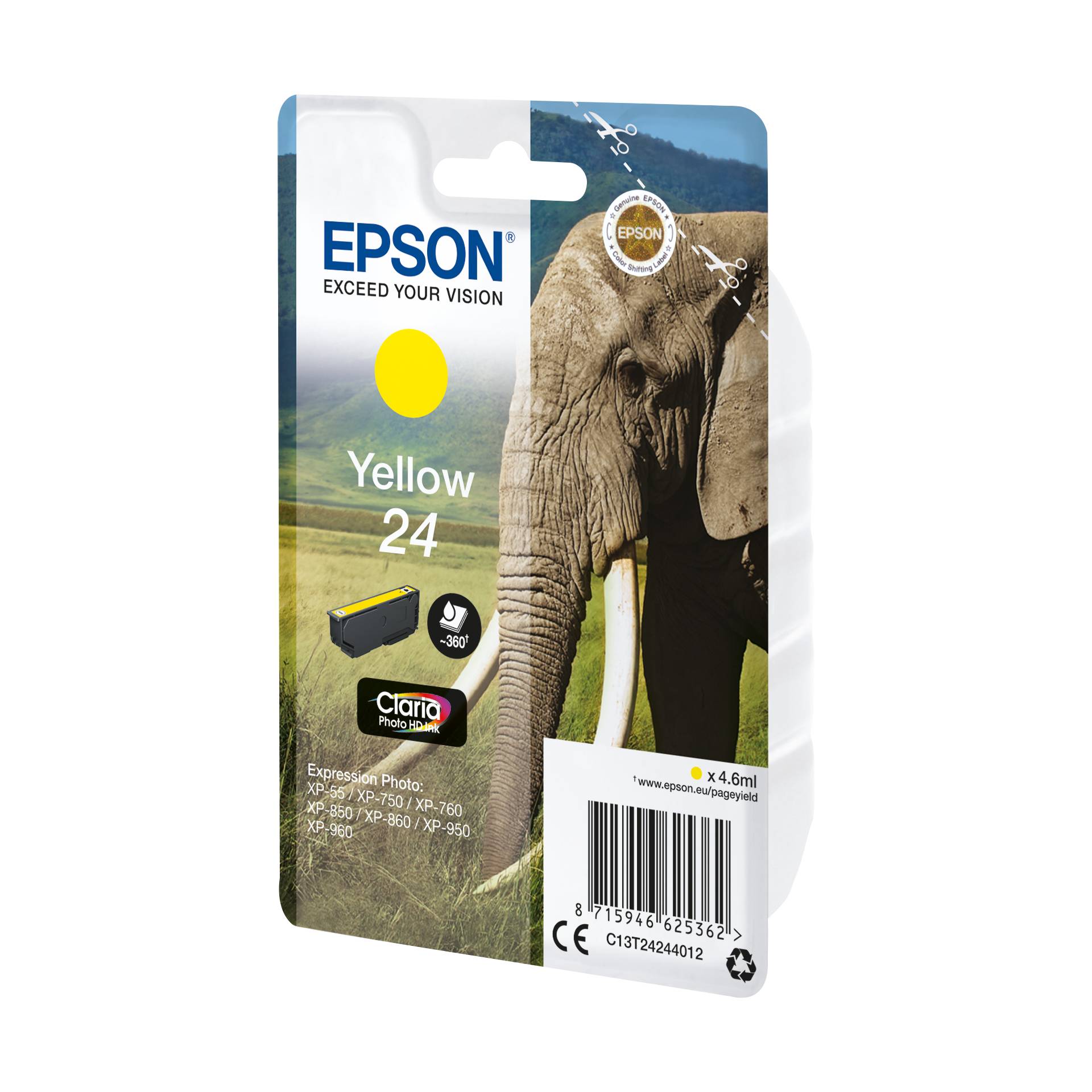 Epson cartuccia giallo Claria Photo HD T 242     T 2424