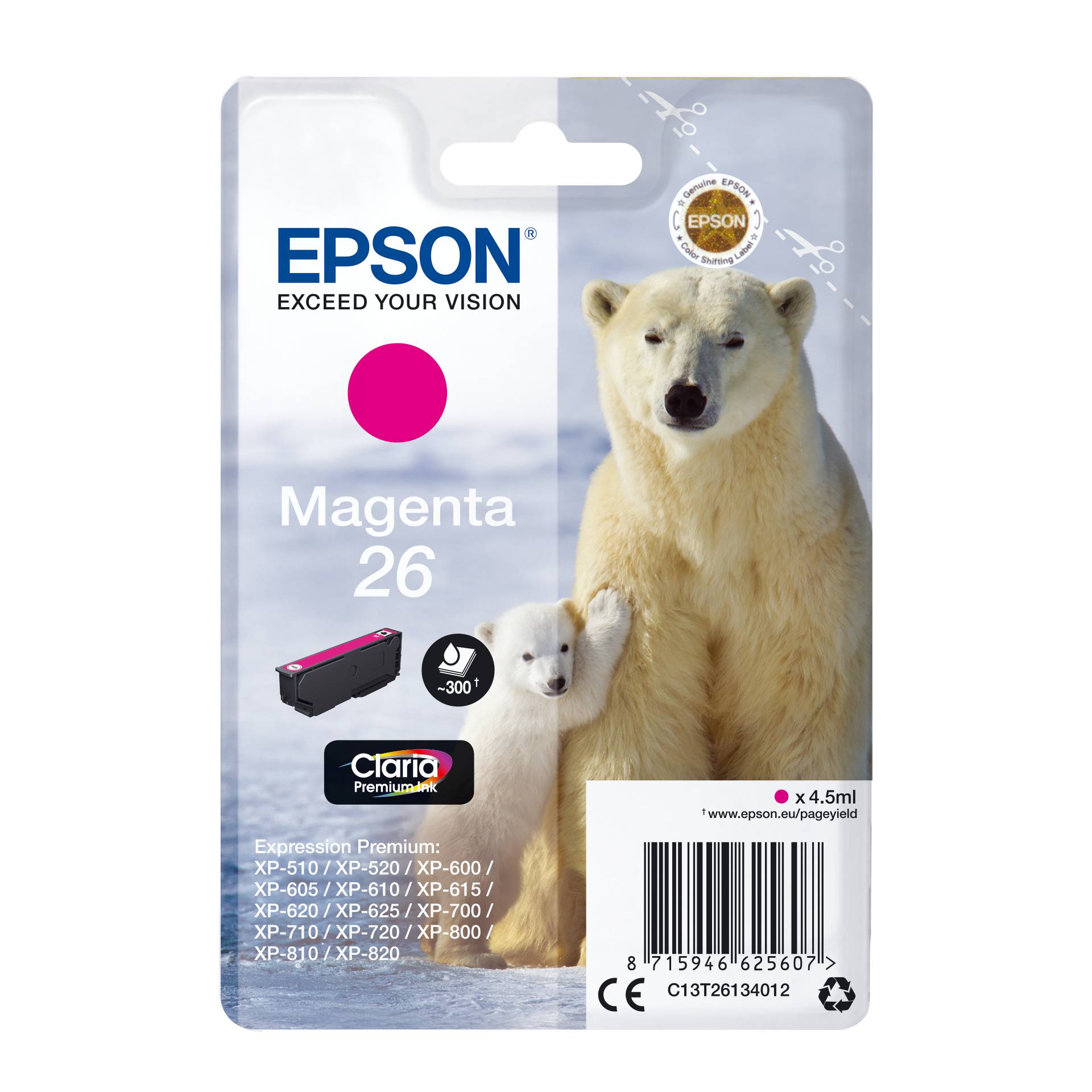 Epson cartuccia magenta Claria Premium T 261      T 2613