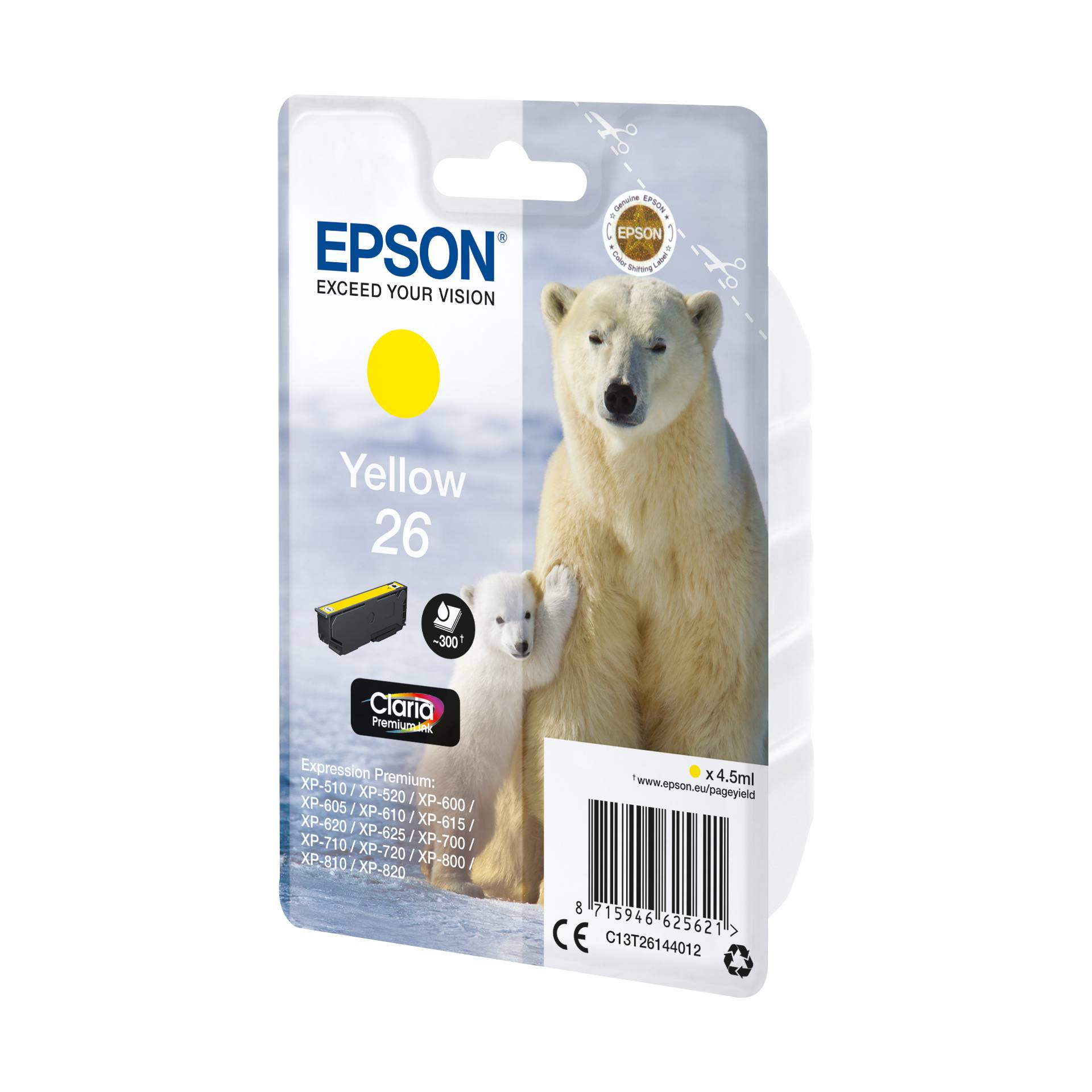 Epson cartuccia giallo Claria Premium T 261      T 2614