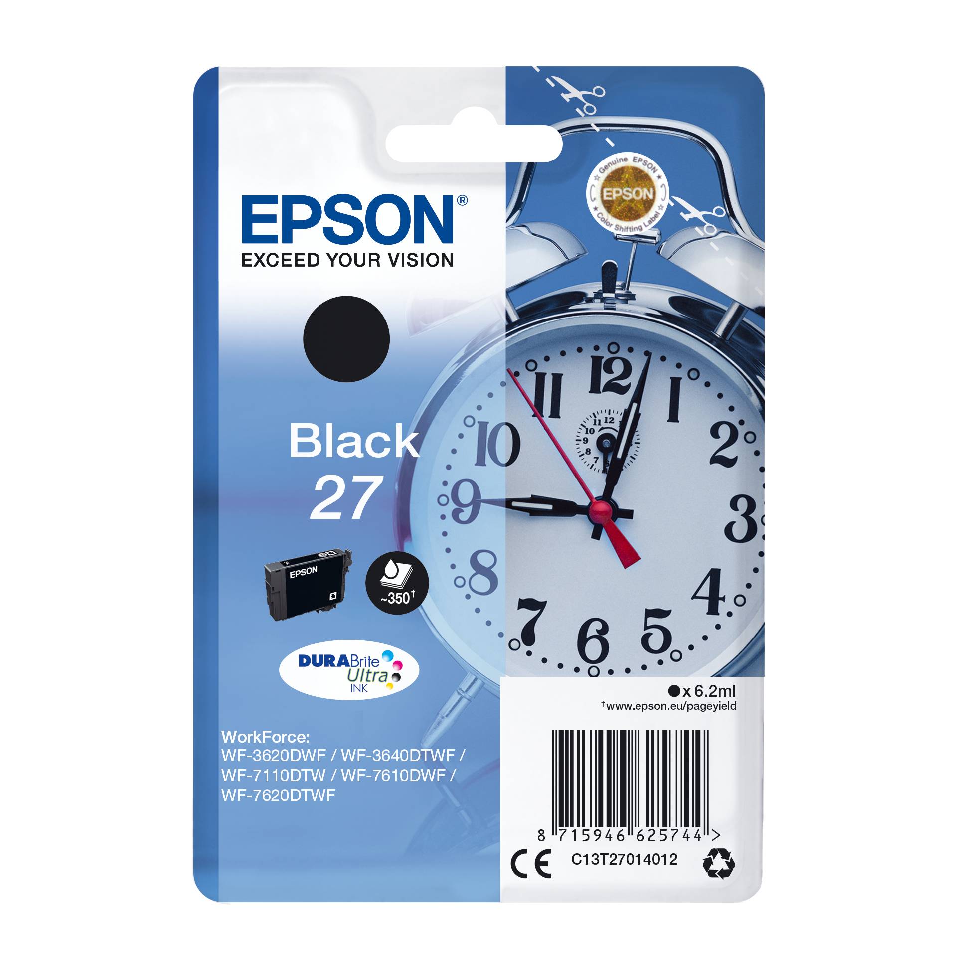 Epson DURABrite Ultra Ink 27 cartuccia nero T 2701