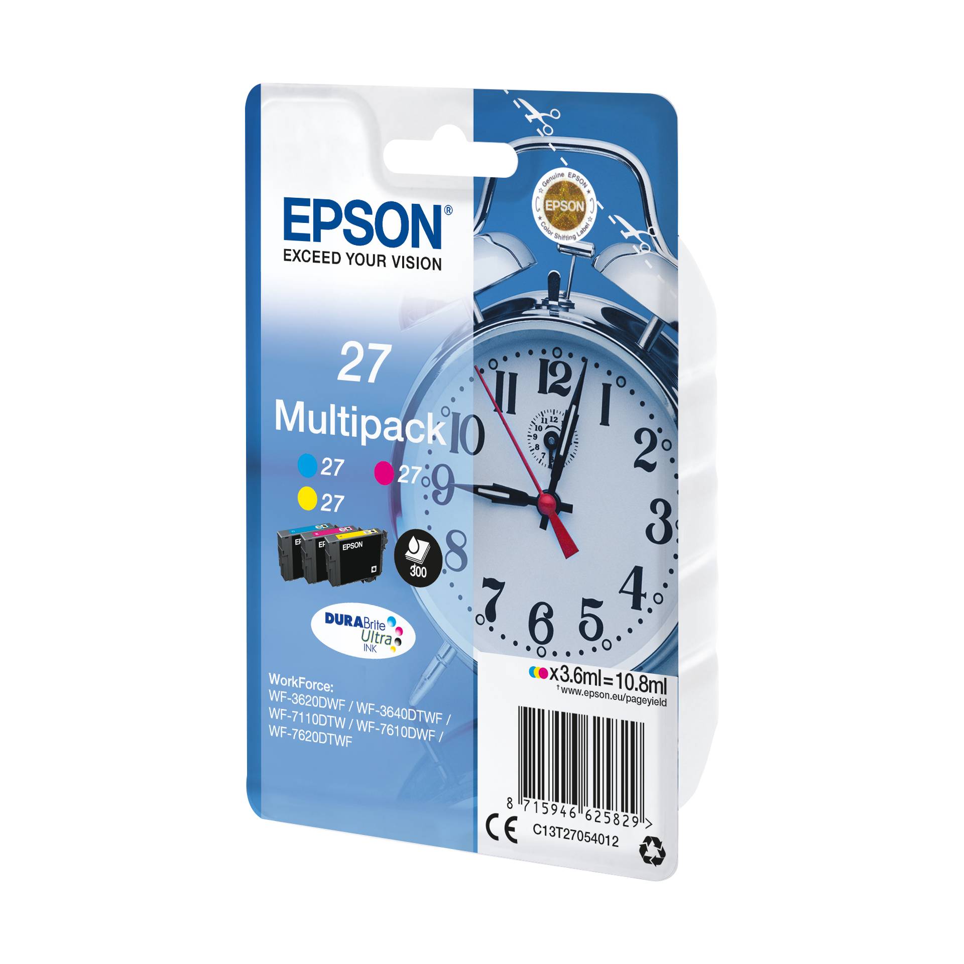 Epson DURABrite Ultra Ink Multipack (3 colori) T 27 T 2705