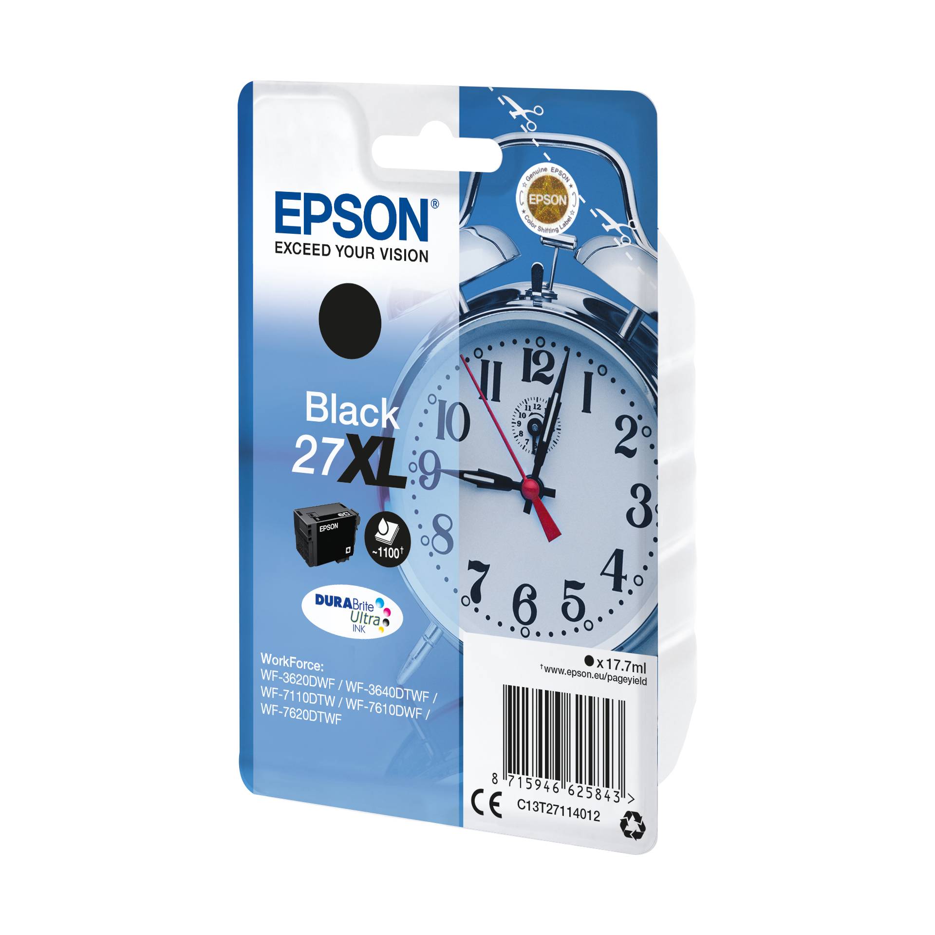 Epson DURABrite Ultra Ink 27 XL cartuccia nero T 2711