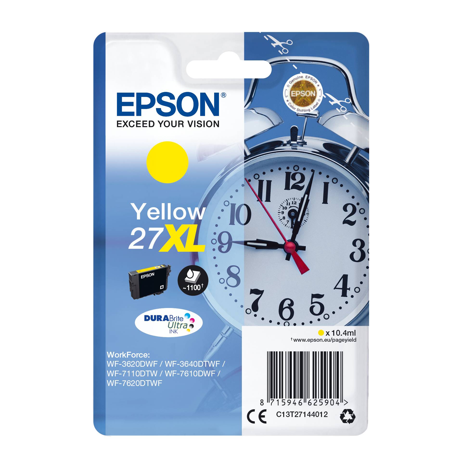 Epson DURABrite Ultra Ink 27 XL cartuccia giallo T 2714