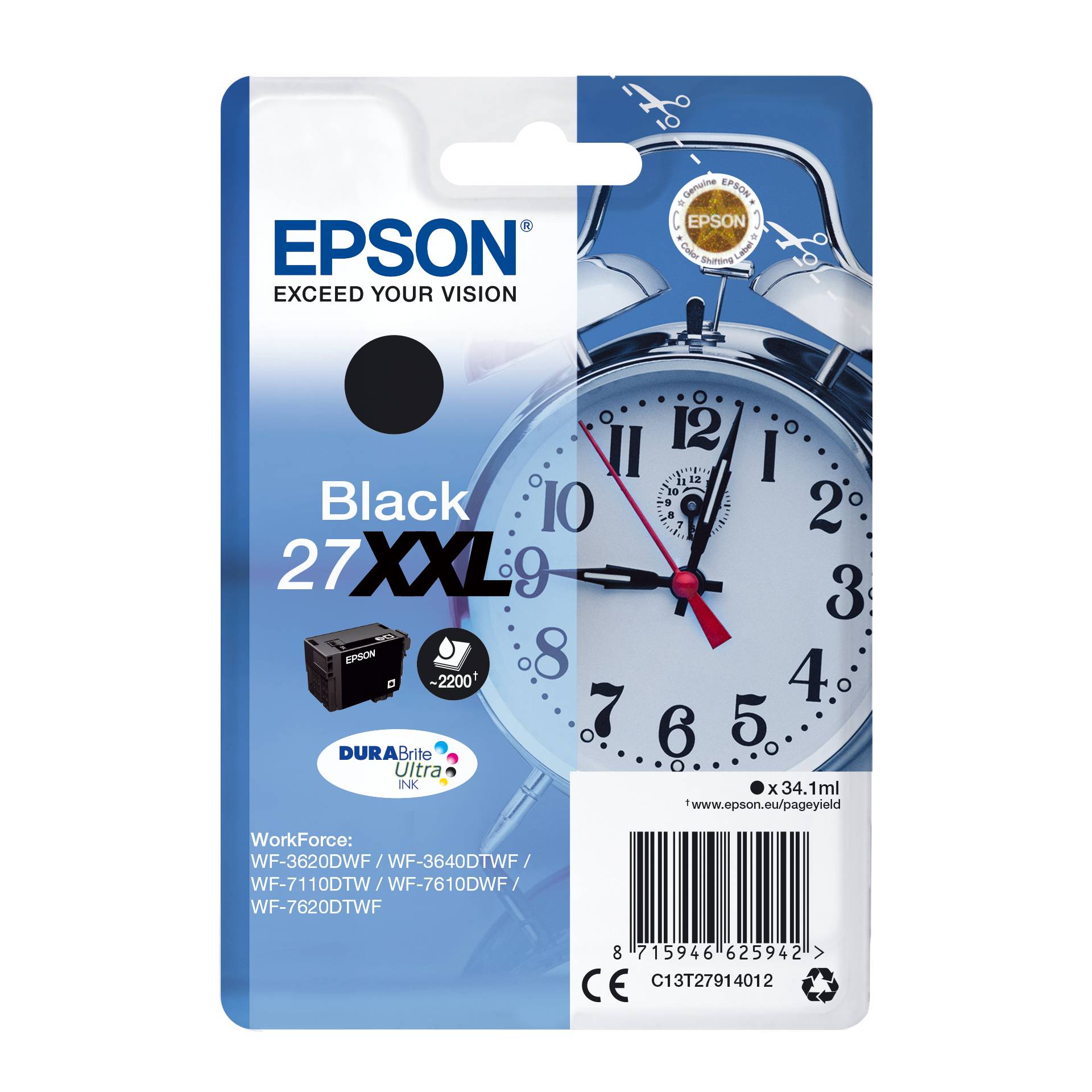 Epson DURABrite Ultra Ink 27 XXL cartuccia nero T 2791