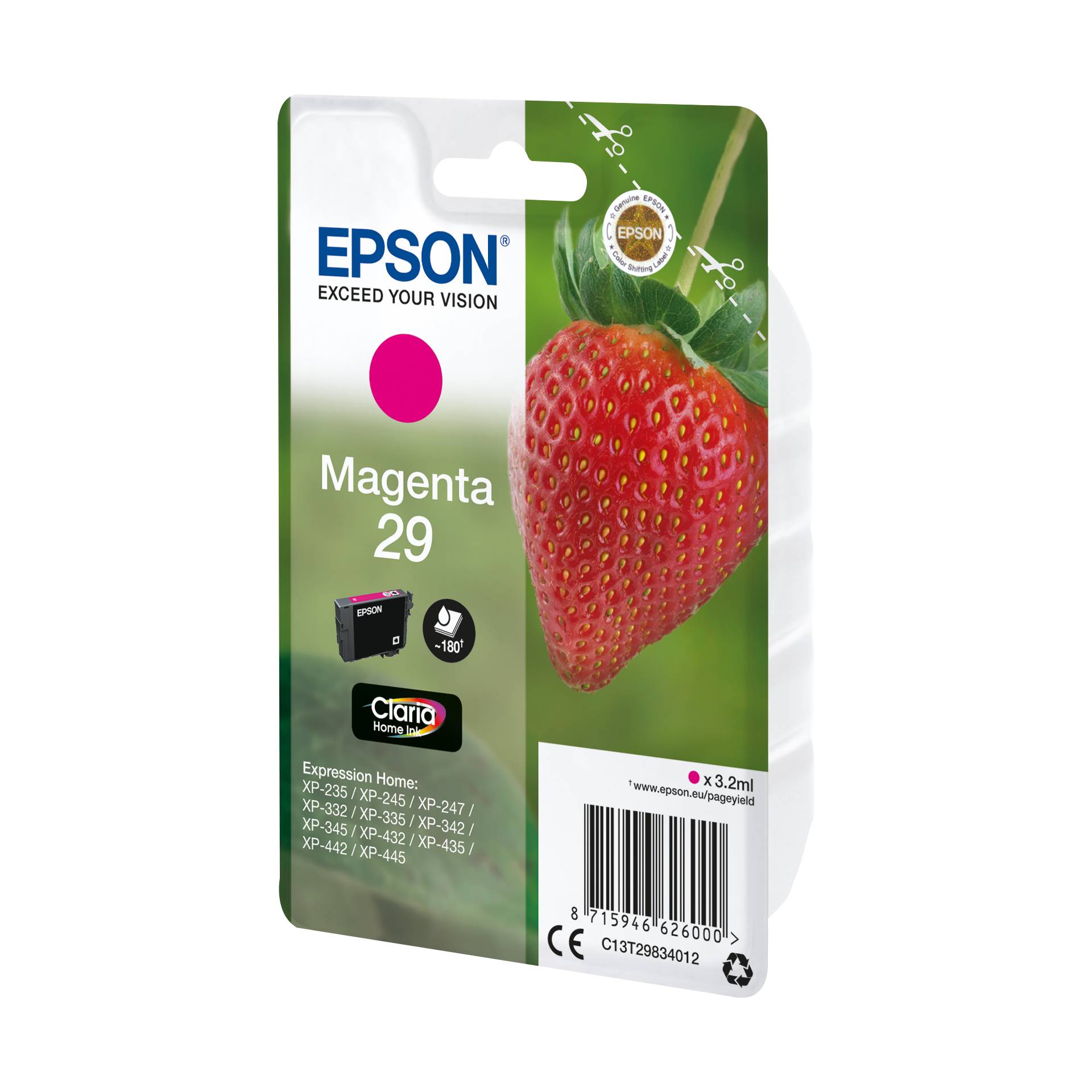 Epson cartuccia magenta Claria Home 29            T 2983