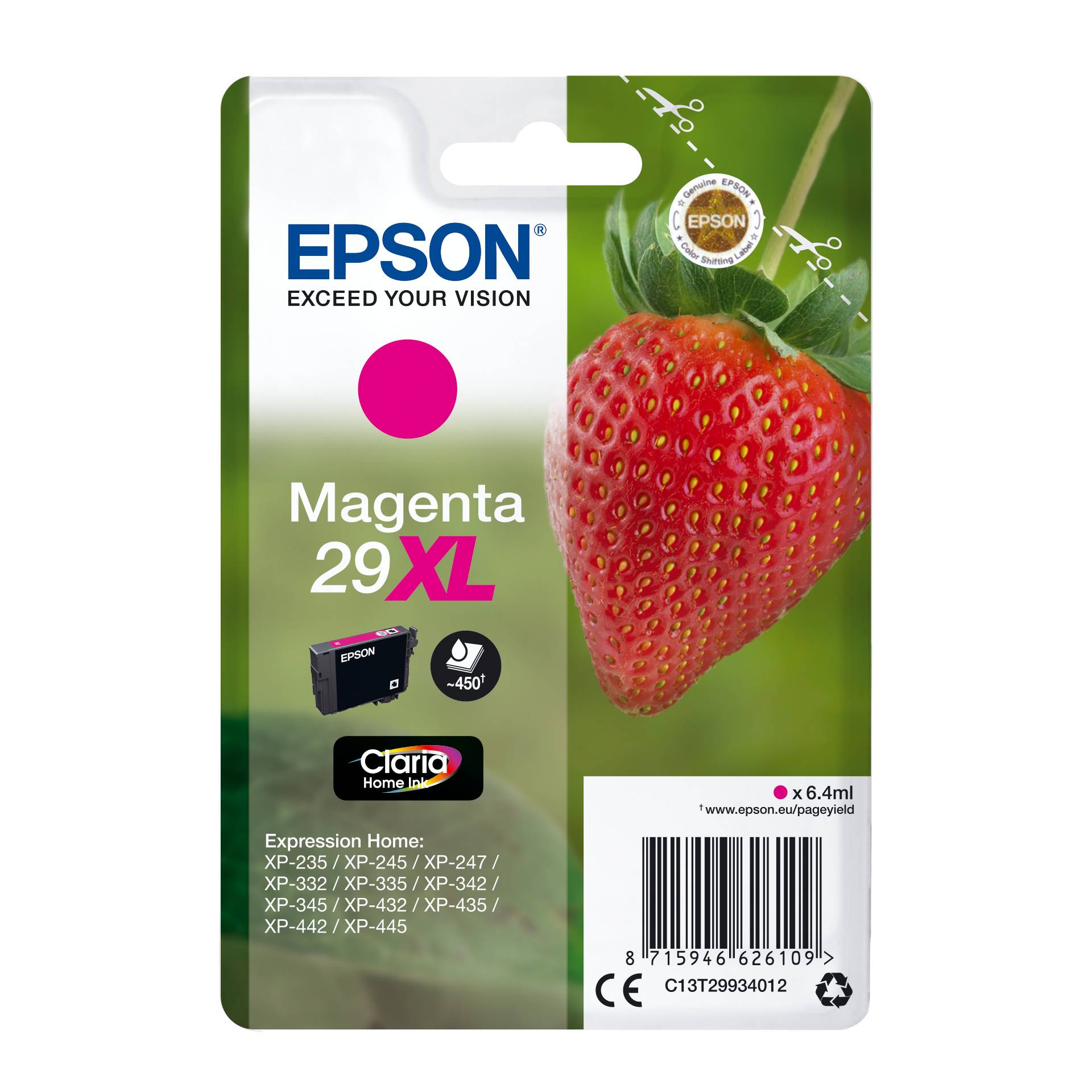 Epson cartuccia XL magenta Claria Home 29            T 2993