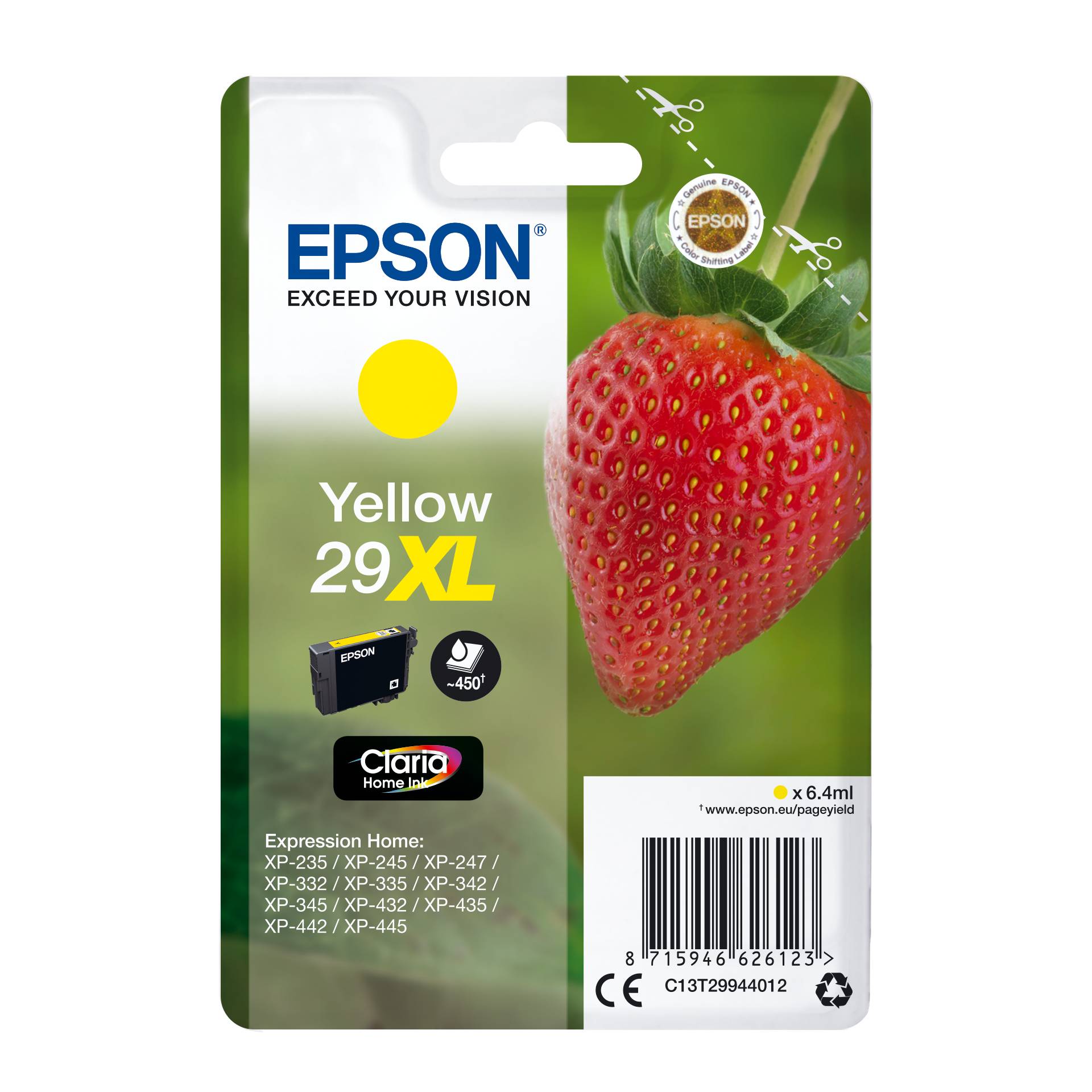 Epson cartuccia XL giallo Claria Home 29            T 2994