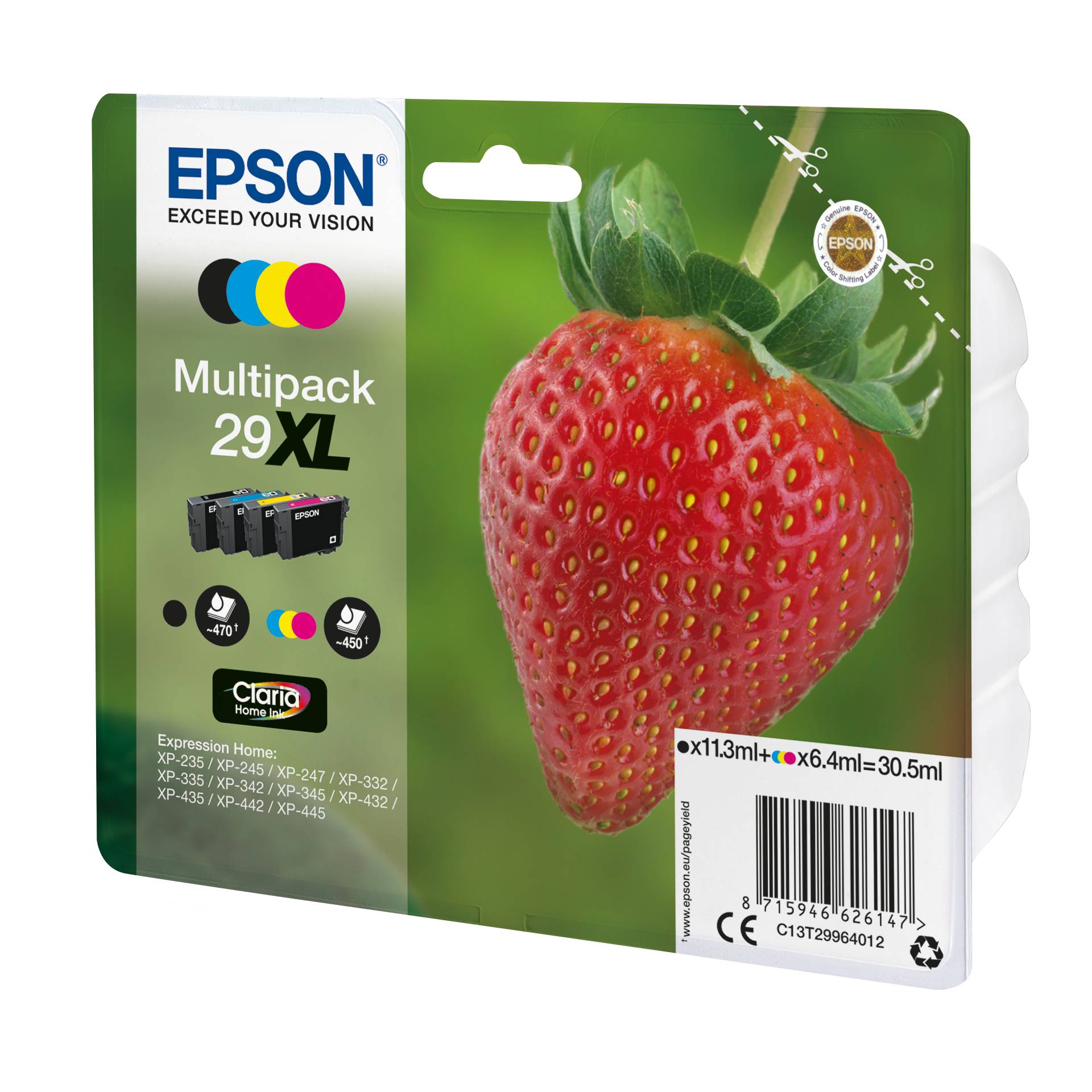 Epson Claria Home Multipack 29XL BK/C/M/Y                  T