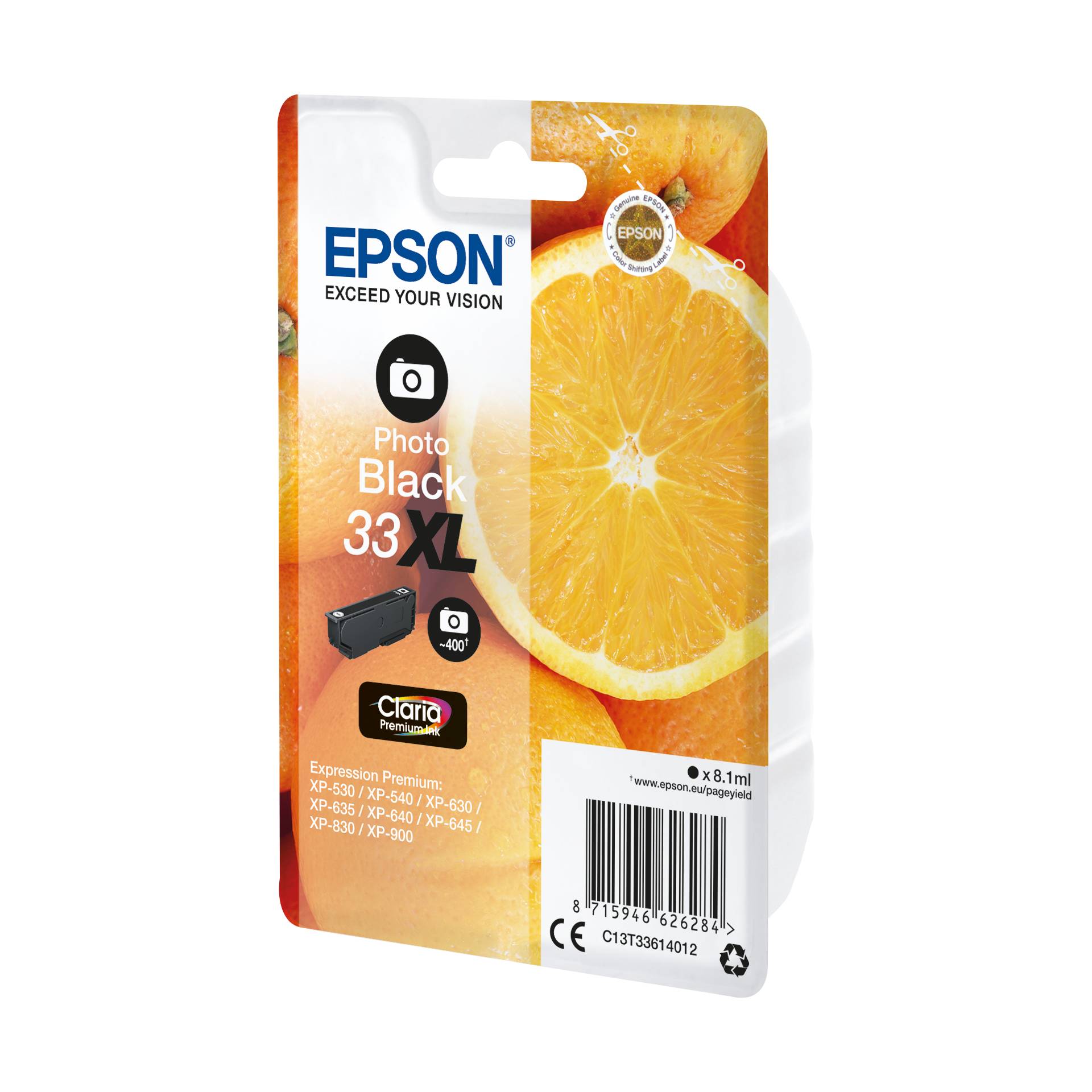 Epson cartuccia foto nero Claria Premium 33 XL      T 3361