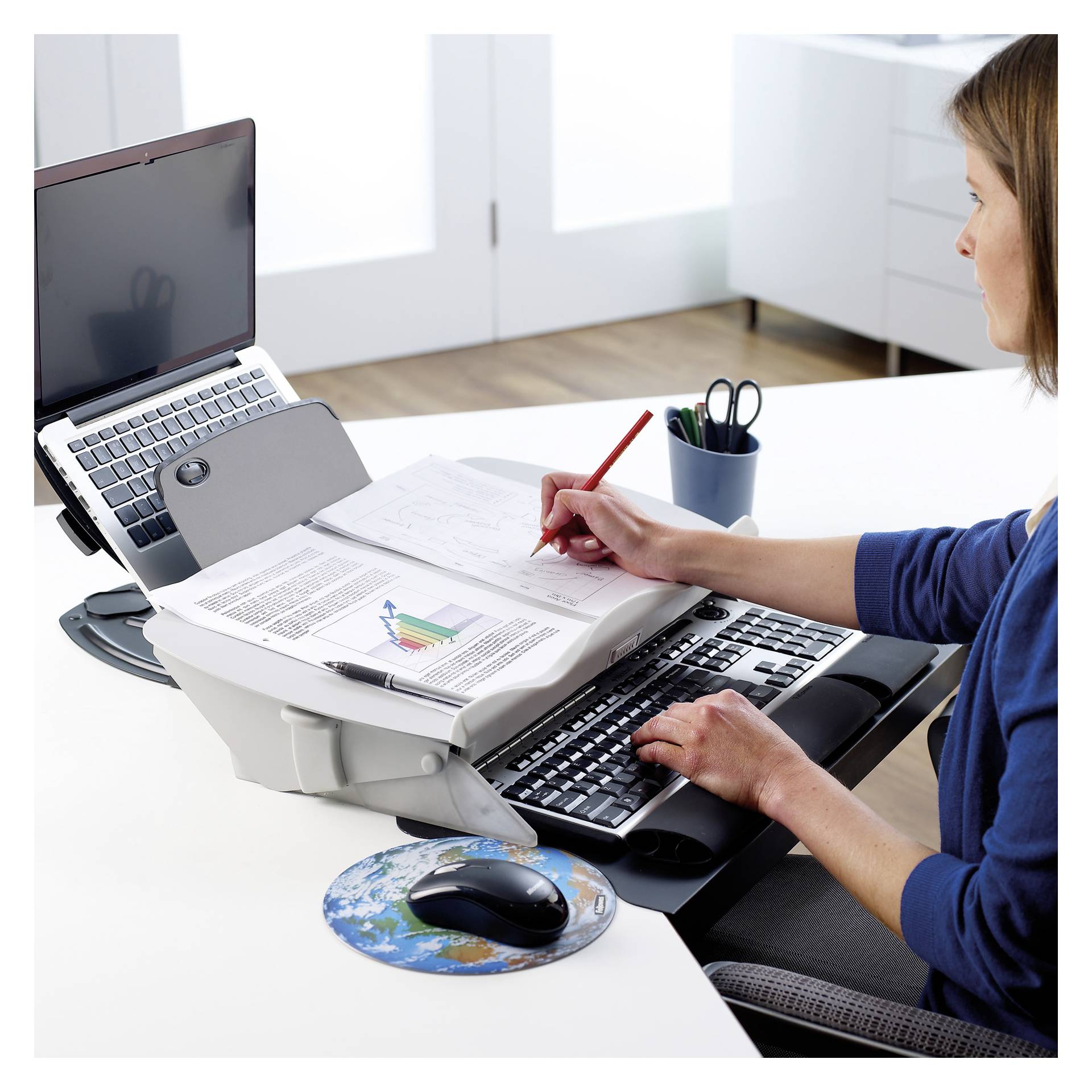 Fellowes Easy Glide Piano di scrittura inclinato