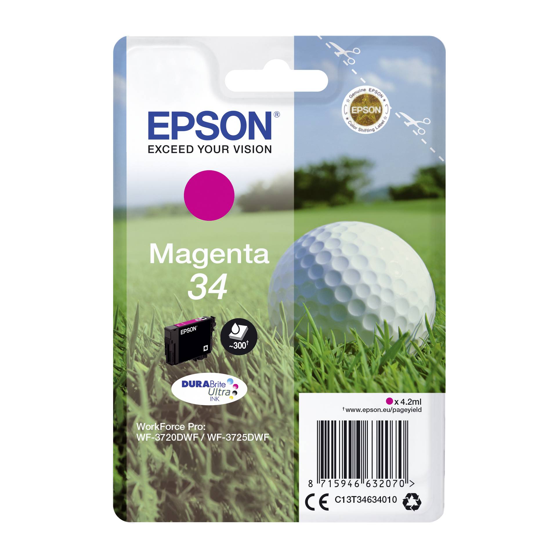 Epson cartuccia magenta DURABrite Ultra Ink 34    T 3463