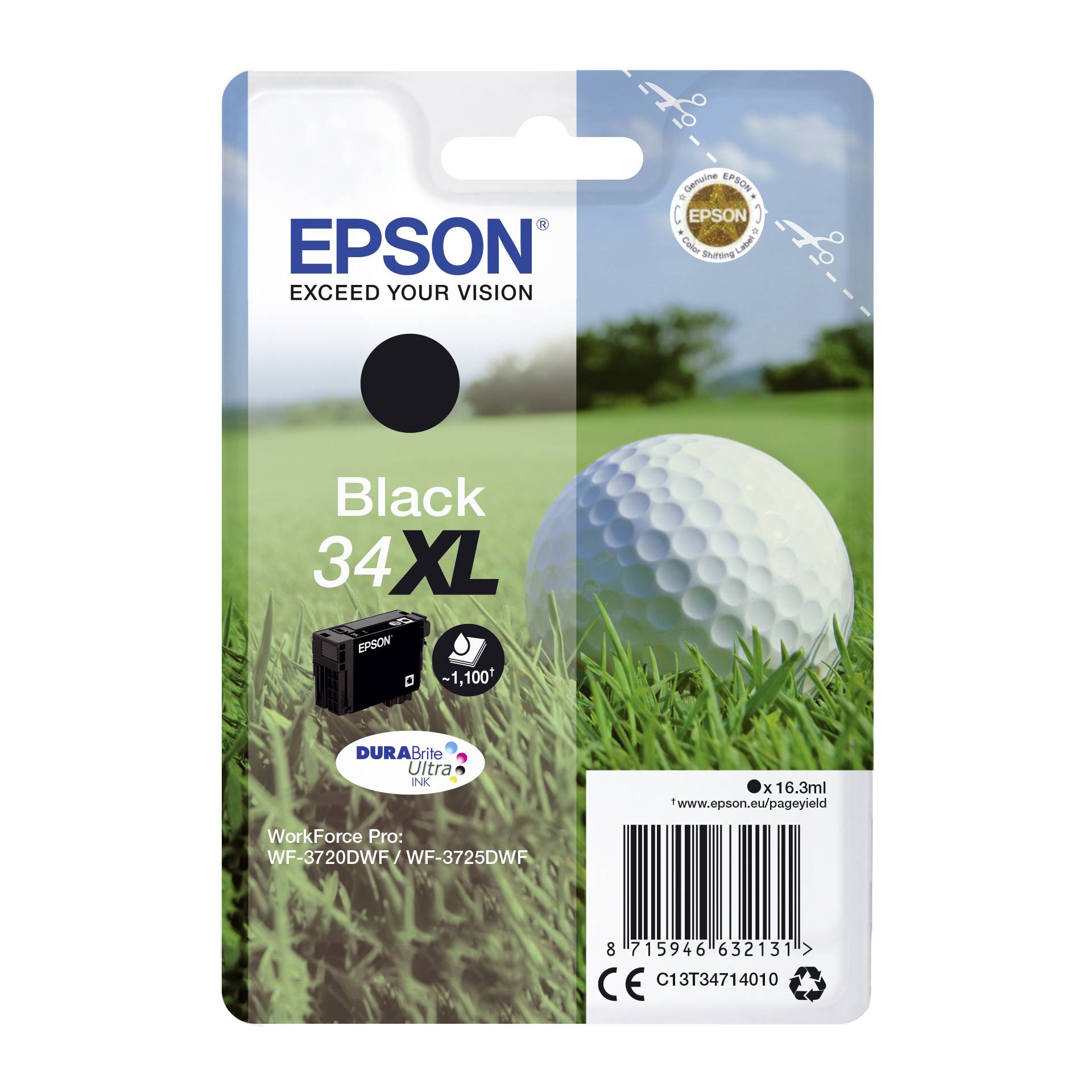 Epson cartuccia nero DURABrite Ultra Ink 34 XL T 3471