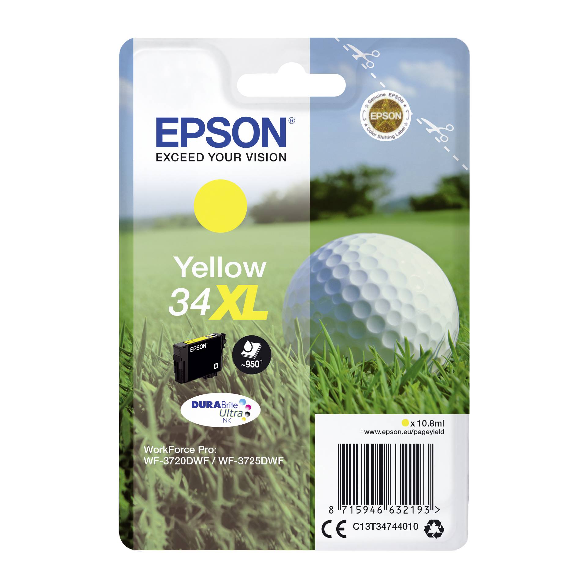 Epson cartuccia giallo DURABrite Ultra Ink 34 XL T 3474