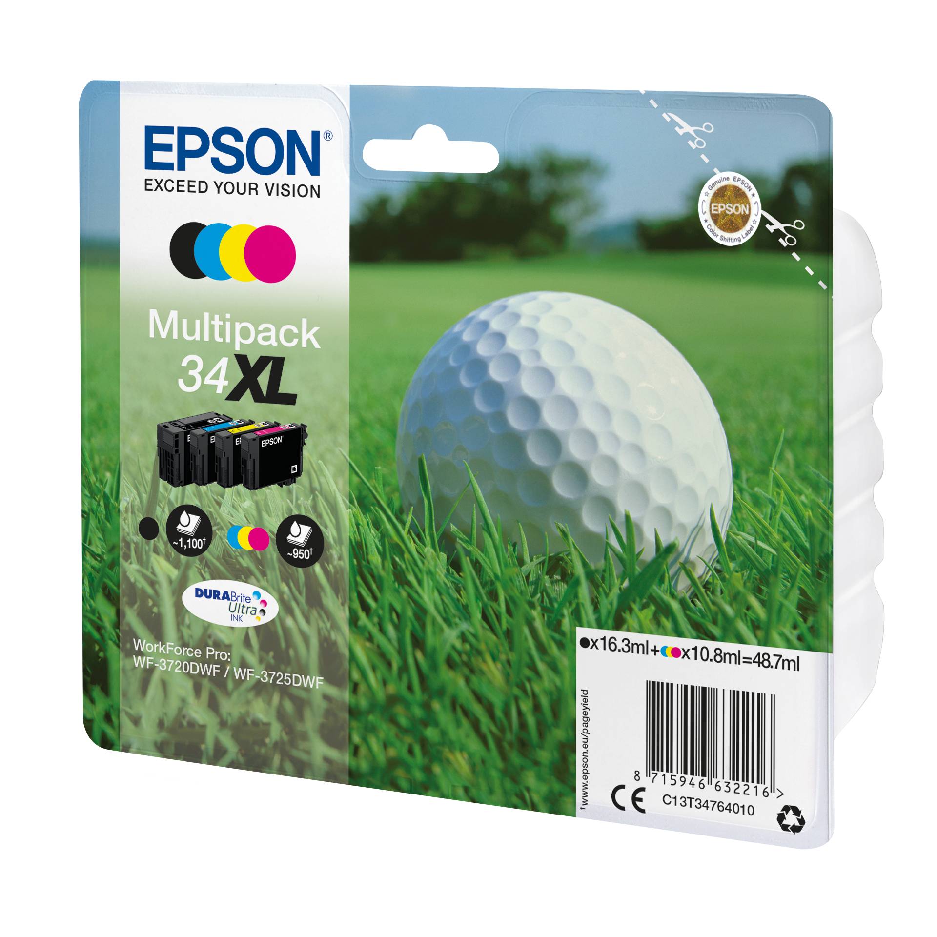 Epson DURABrite Ultra Multipack (4 colori) 34 XL          T