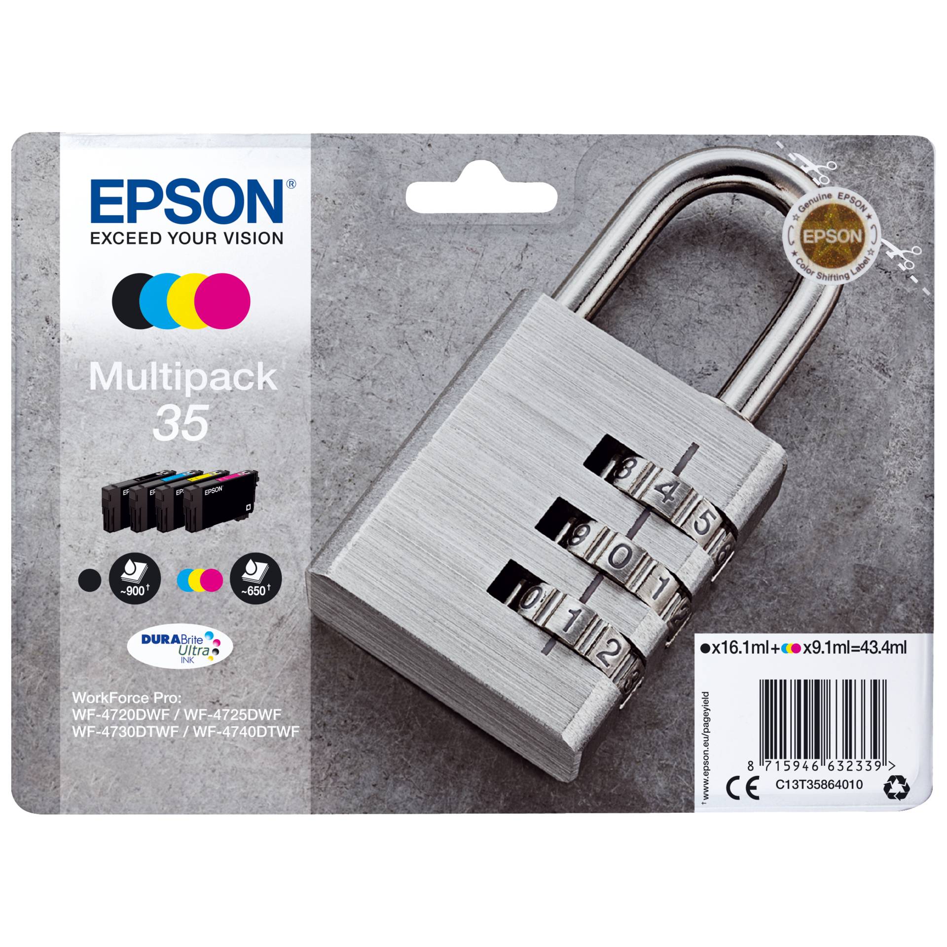 Epson DURABrite Ultra Multipack (4 colori) 35             T