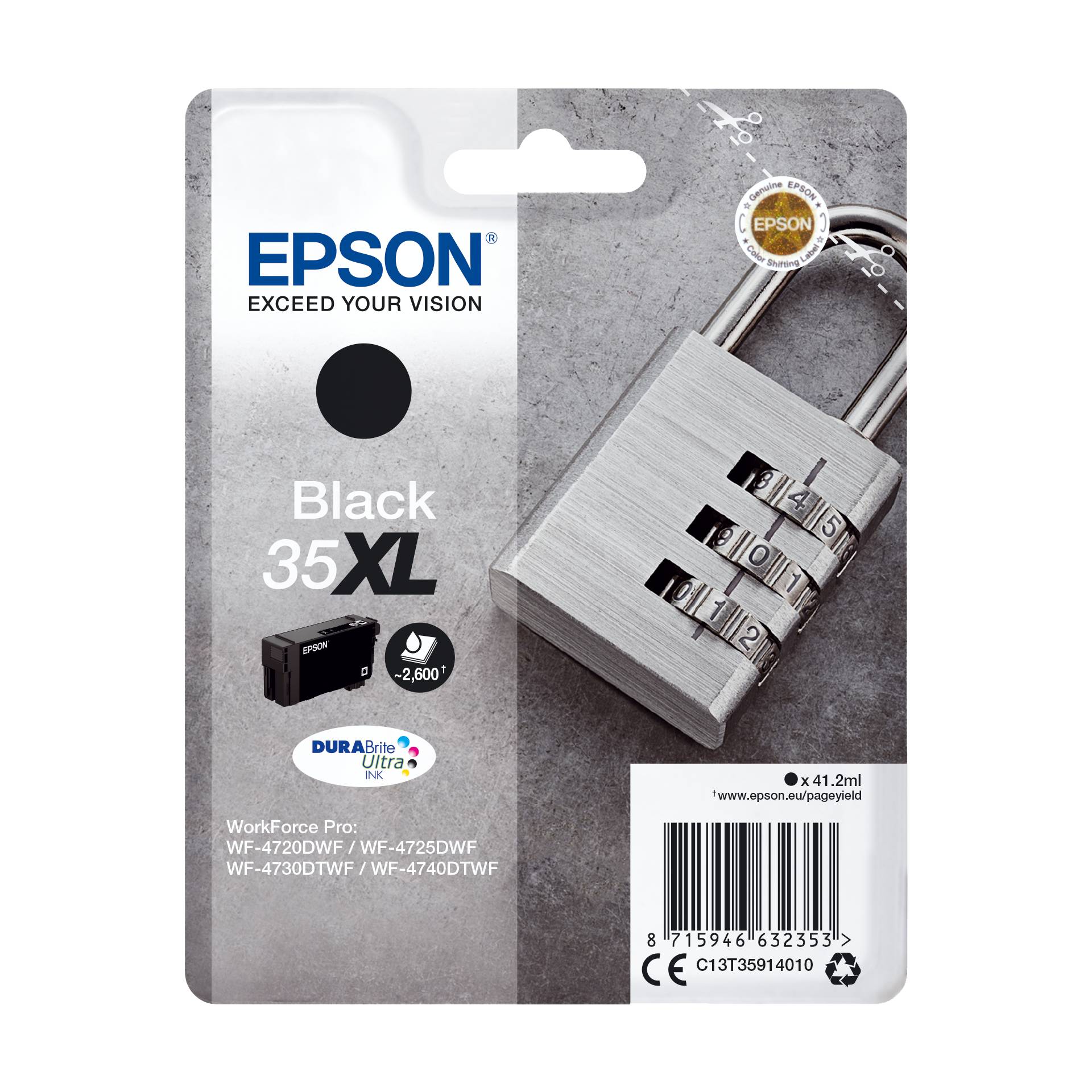 Epson cartuccia nero DURABrite Ultra Ink 35 XL T 3591