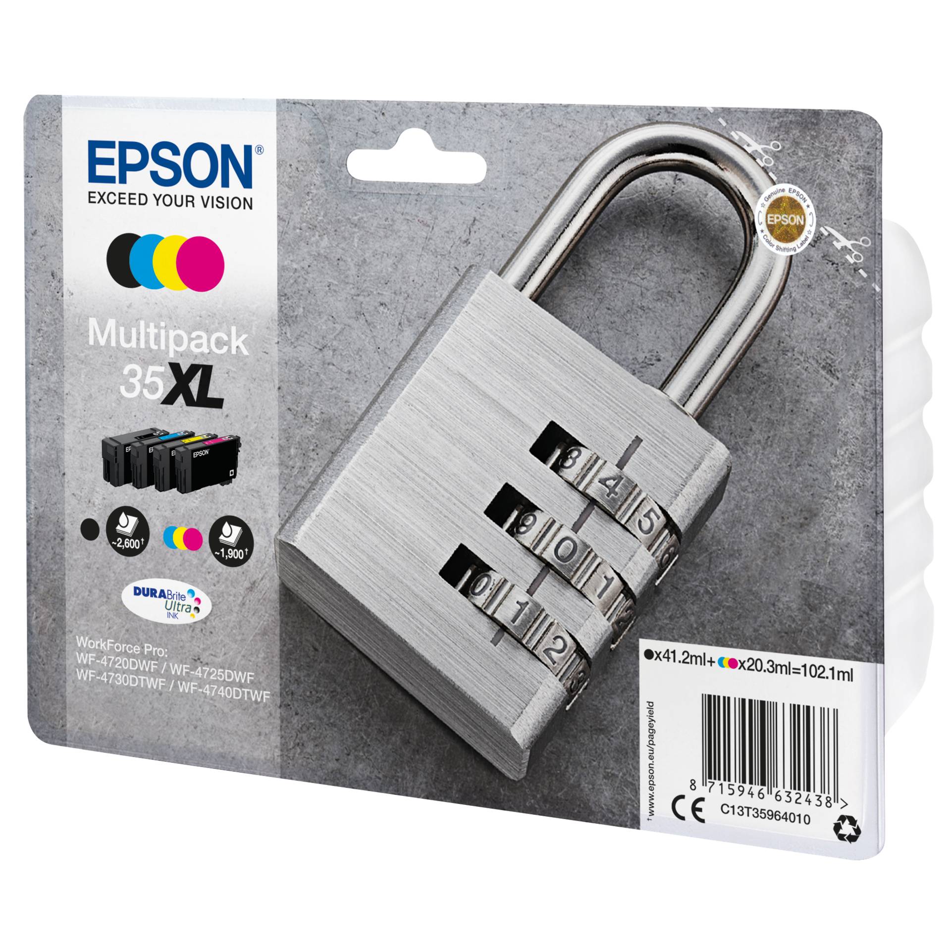 Epson DURABrite Ultra Multipack (4 colori) 35 XL          T