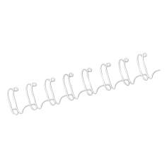 Fellowes dorsi per rilegatura bian. 6 mm 2