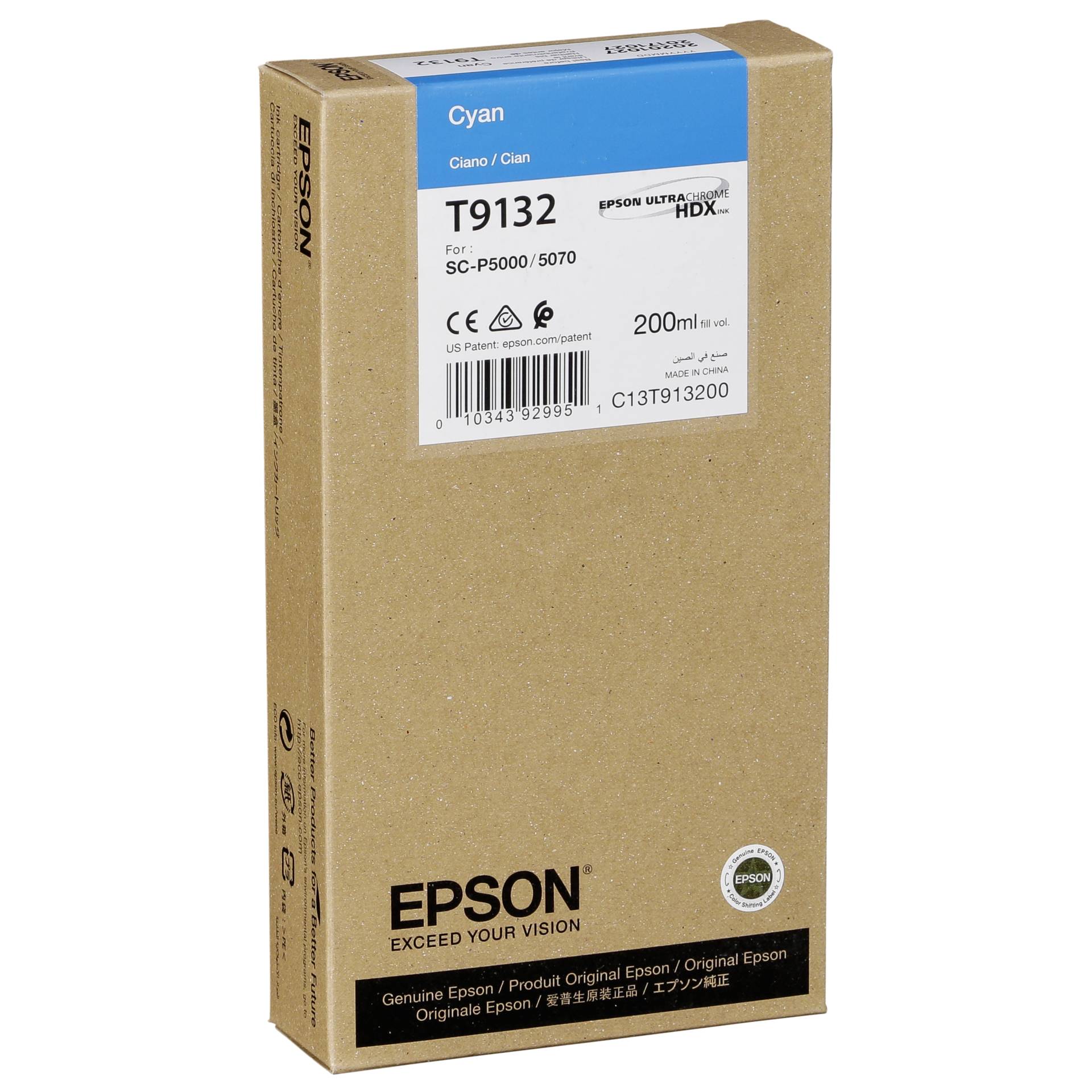 Epson cartuccia ciano T 913 200 ml              T 9132
